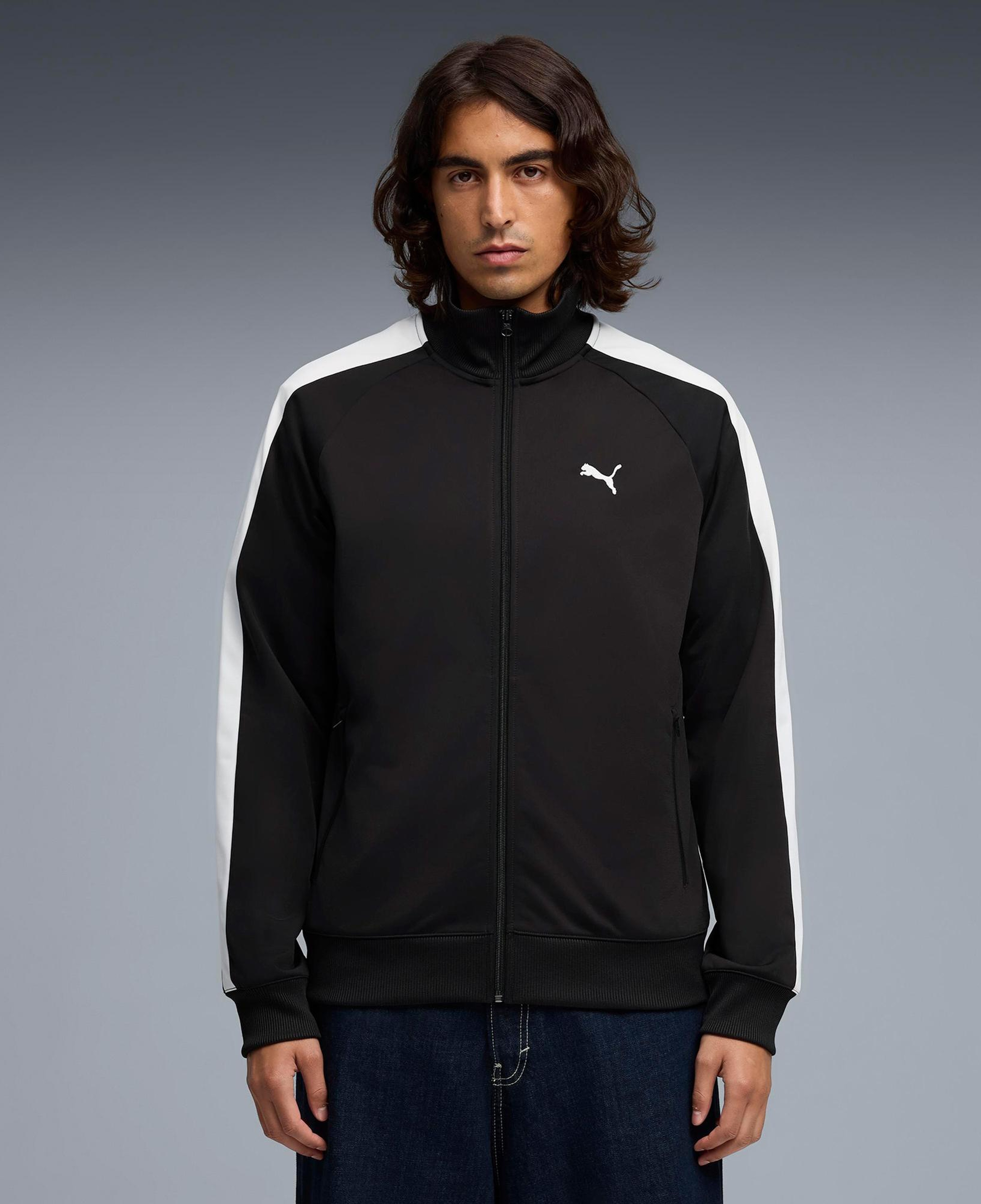 Puma Ess T7 Poly Track Erkek Siyah Eşofman Üstü