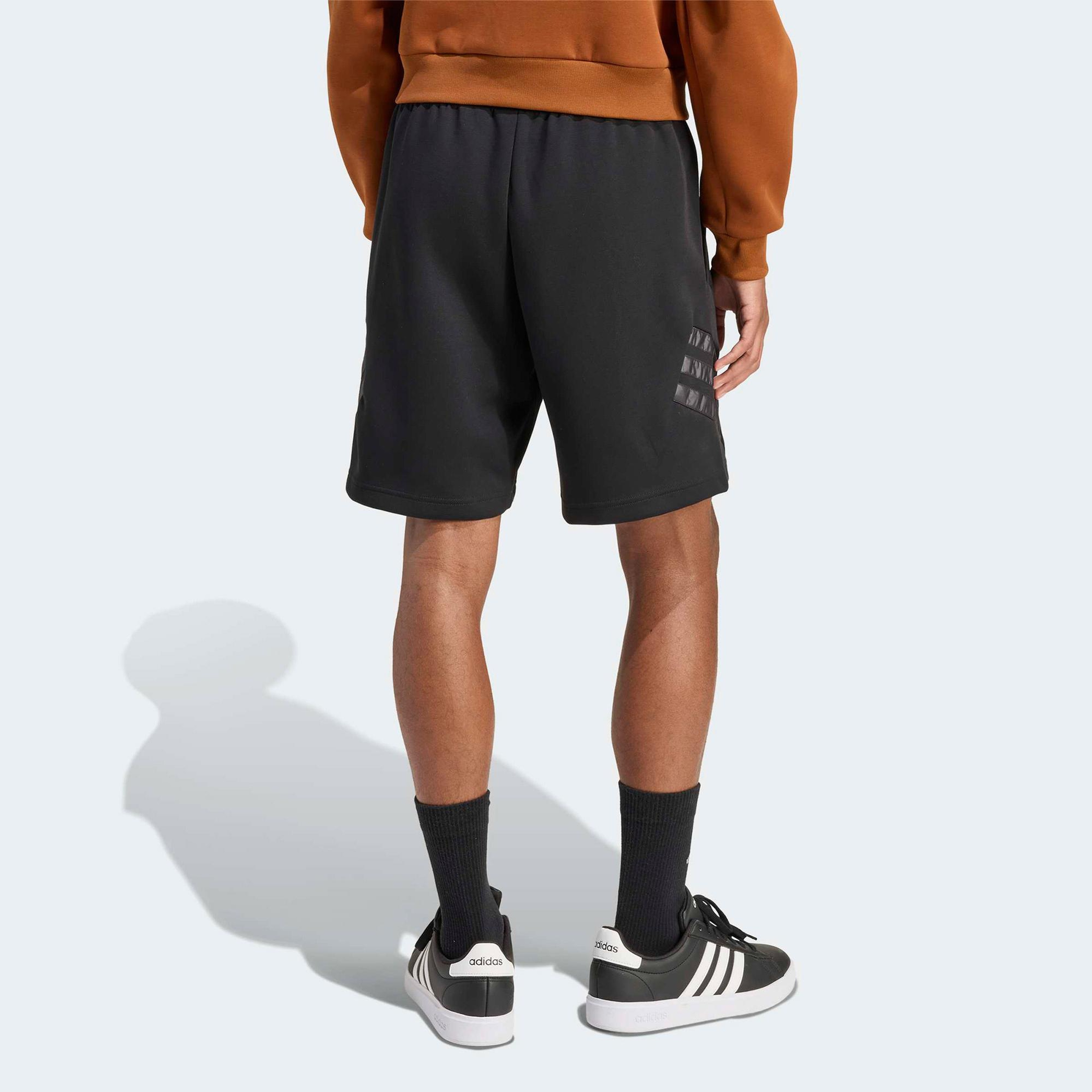 adidas Future icons Woven Three Stripes Erkek Siyah Antrenman Şortu