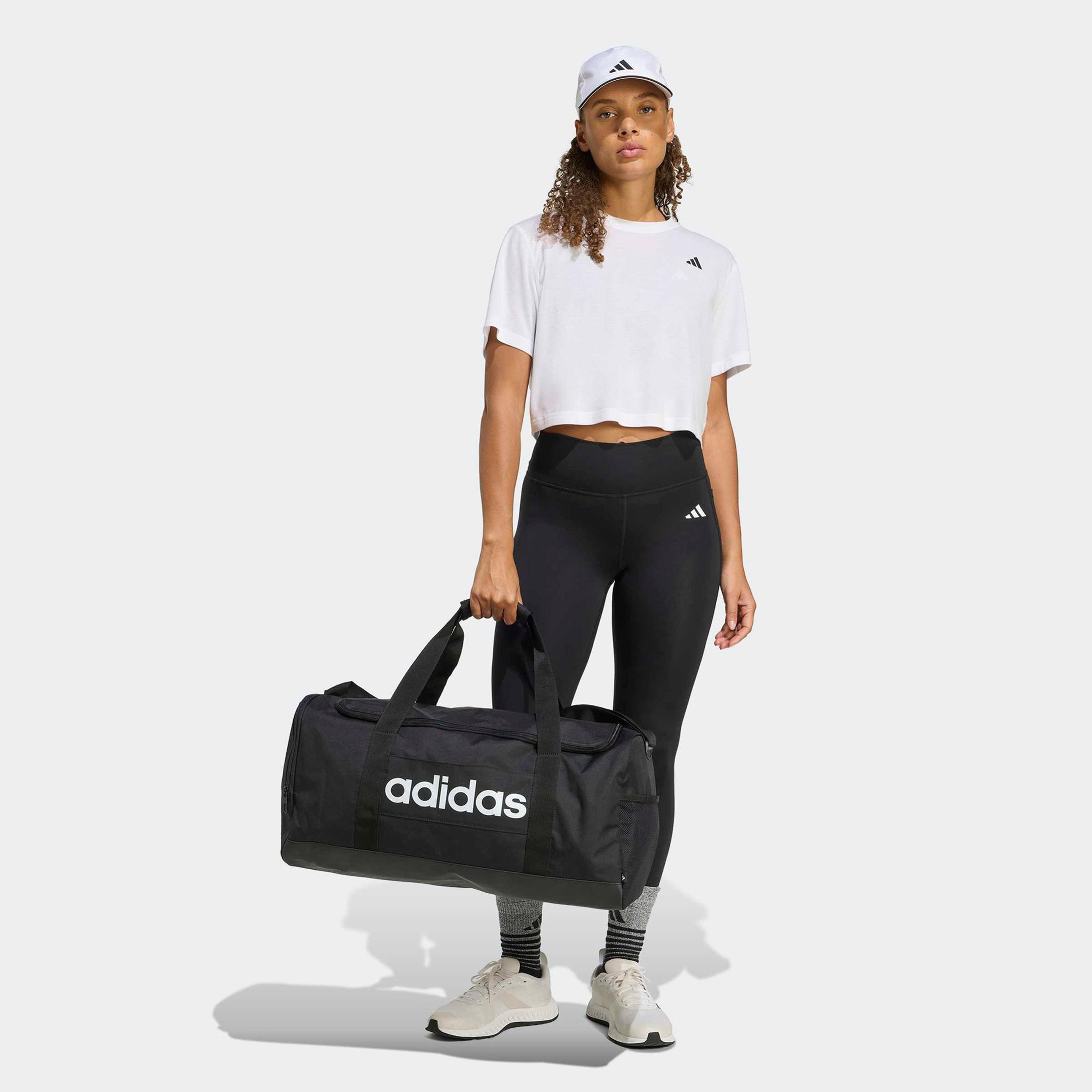 adidas Linear Duffel Orta Boy Unisex Siyah Spor Çanta