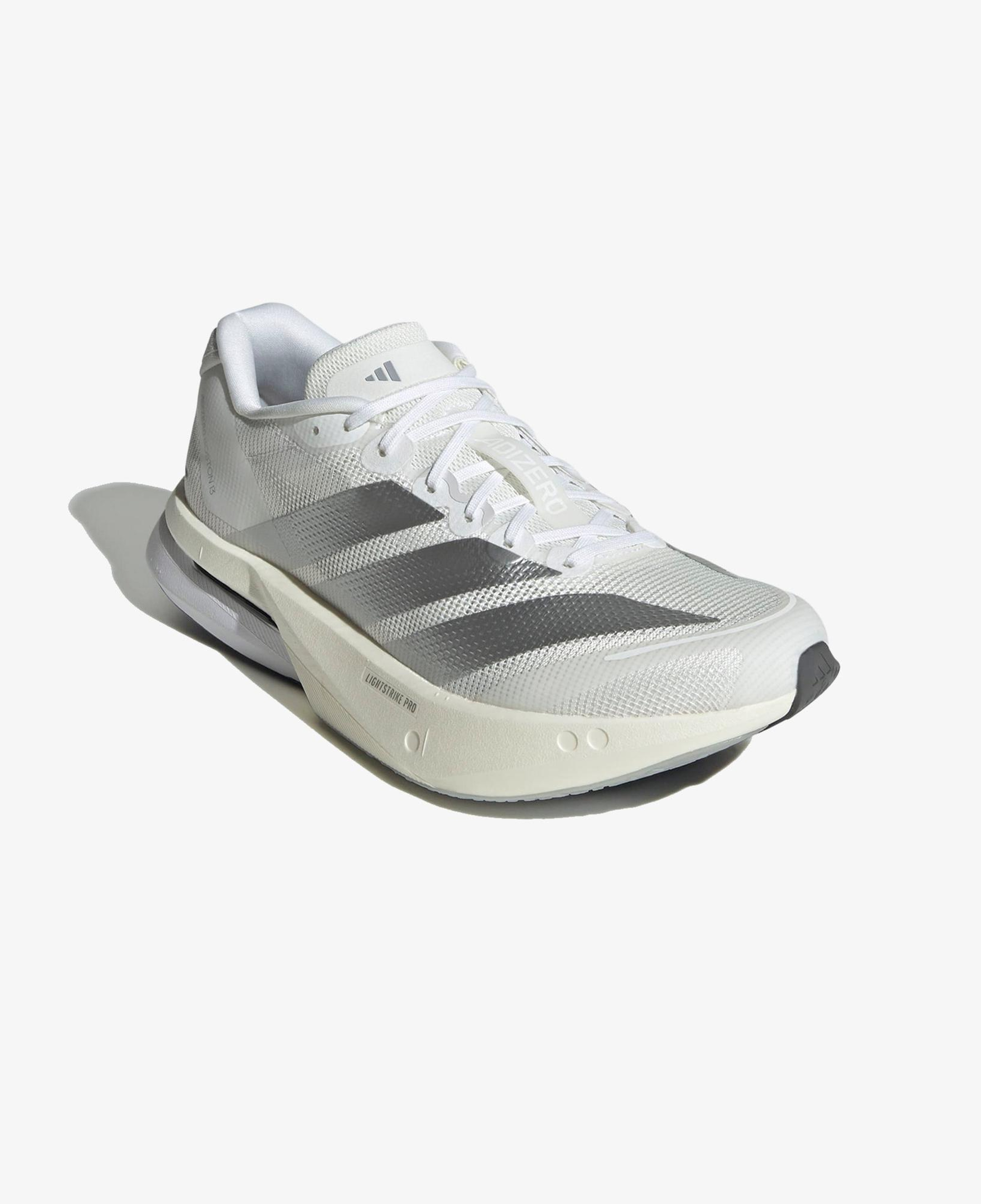 adidas Adizero Boston 13 Kadın Beyaz Koşu Ayakkabısı