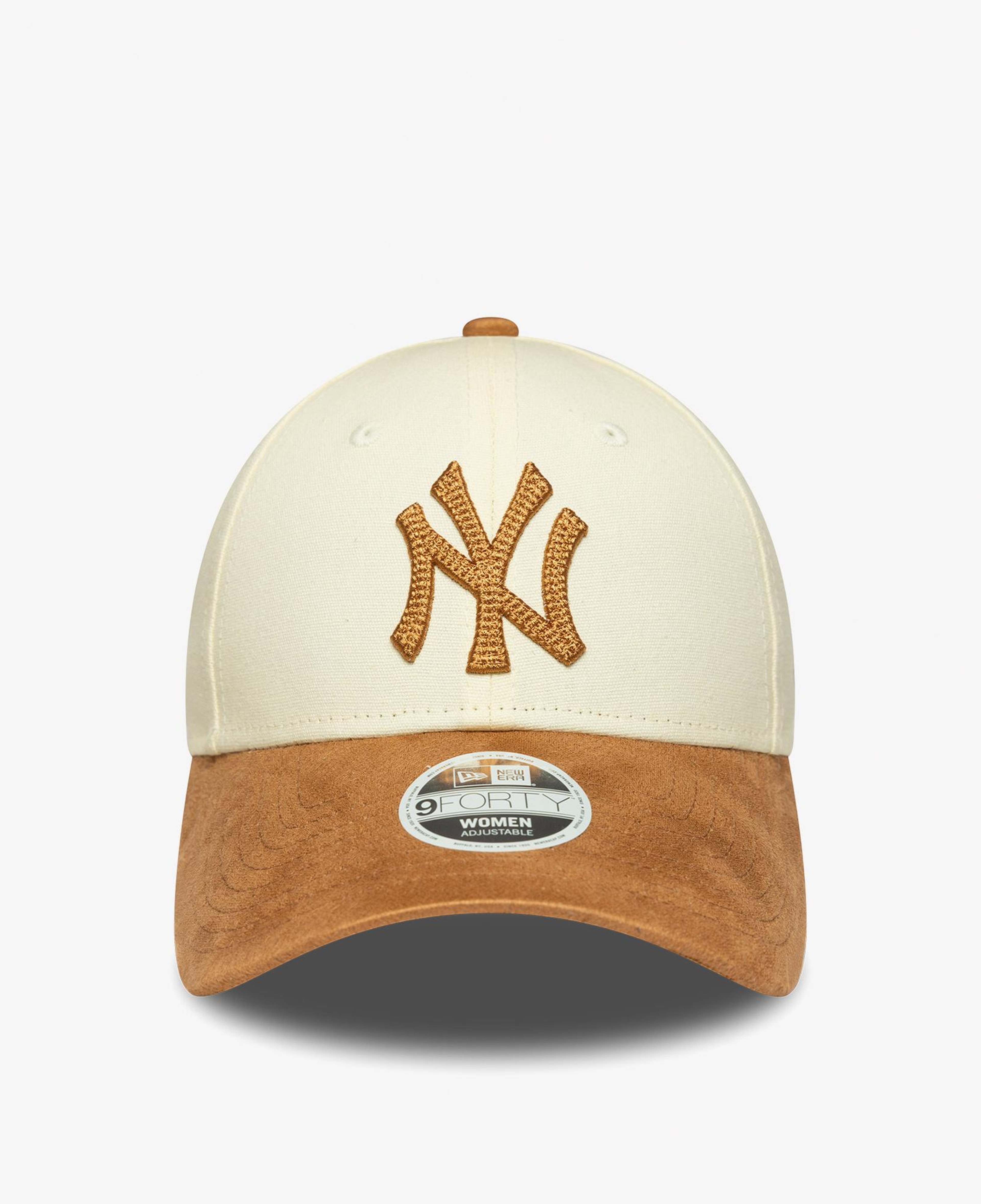 New Era New York Yankees Mlb Suni Süet 9FORTY Unisex Bej Şapka