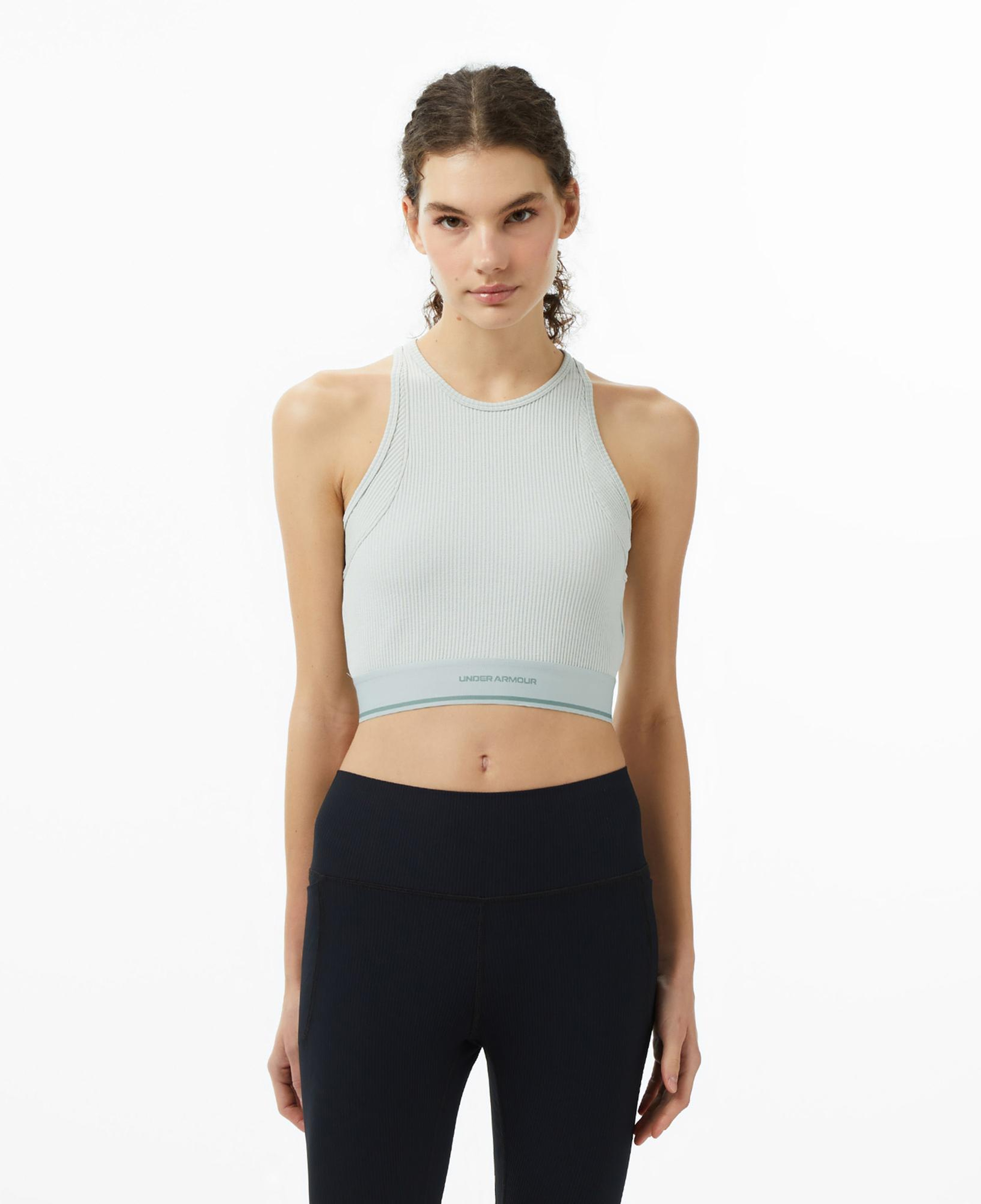 Under Armour Meridian Rib Antrenman Branded Kadın Yeşil Koşu Atlet