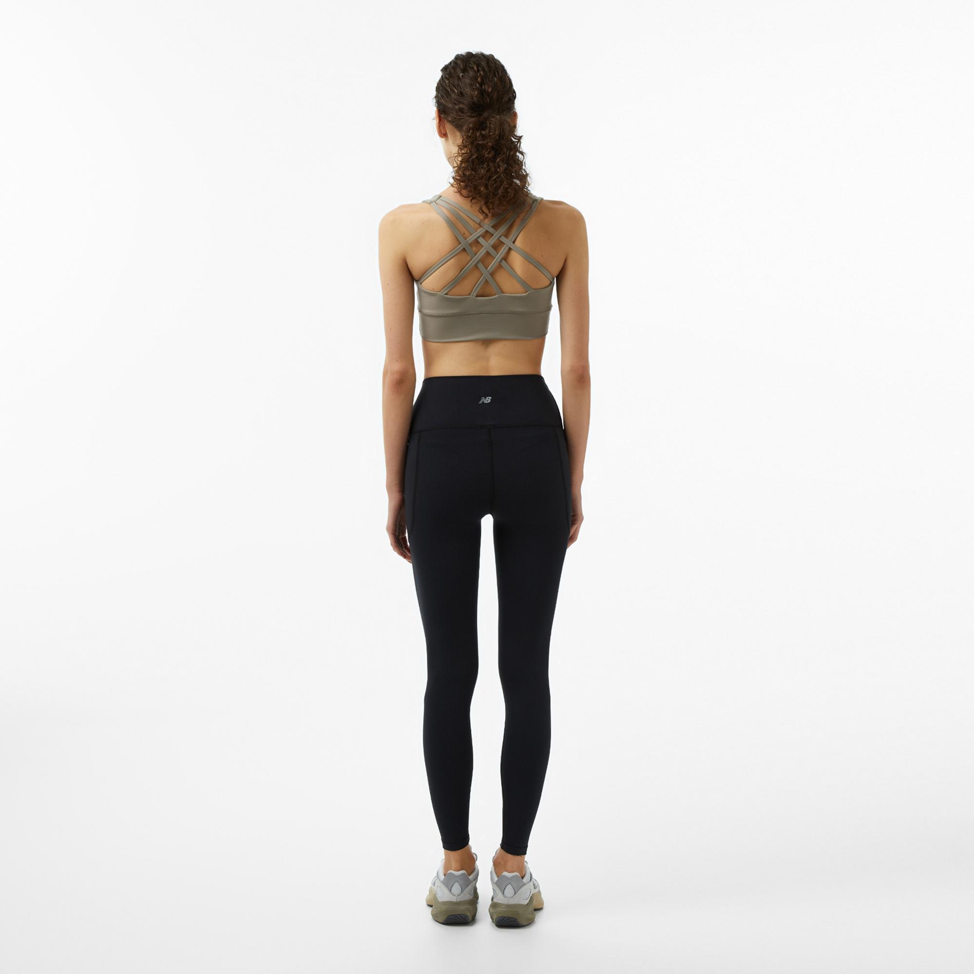 New Balance Harmony Pocket High Rise Legging 27 Kadın Siyah Koşu Tayt