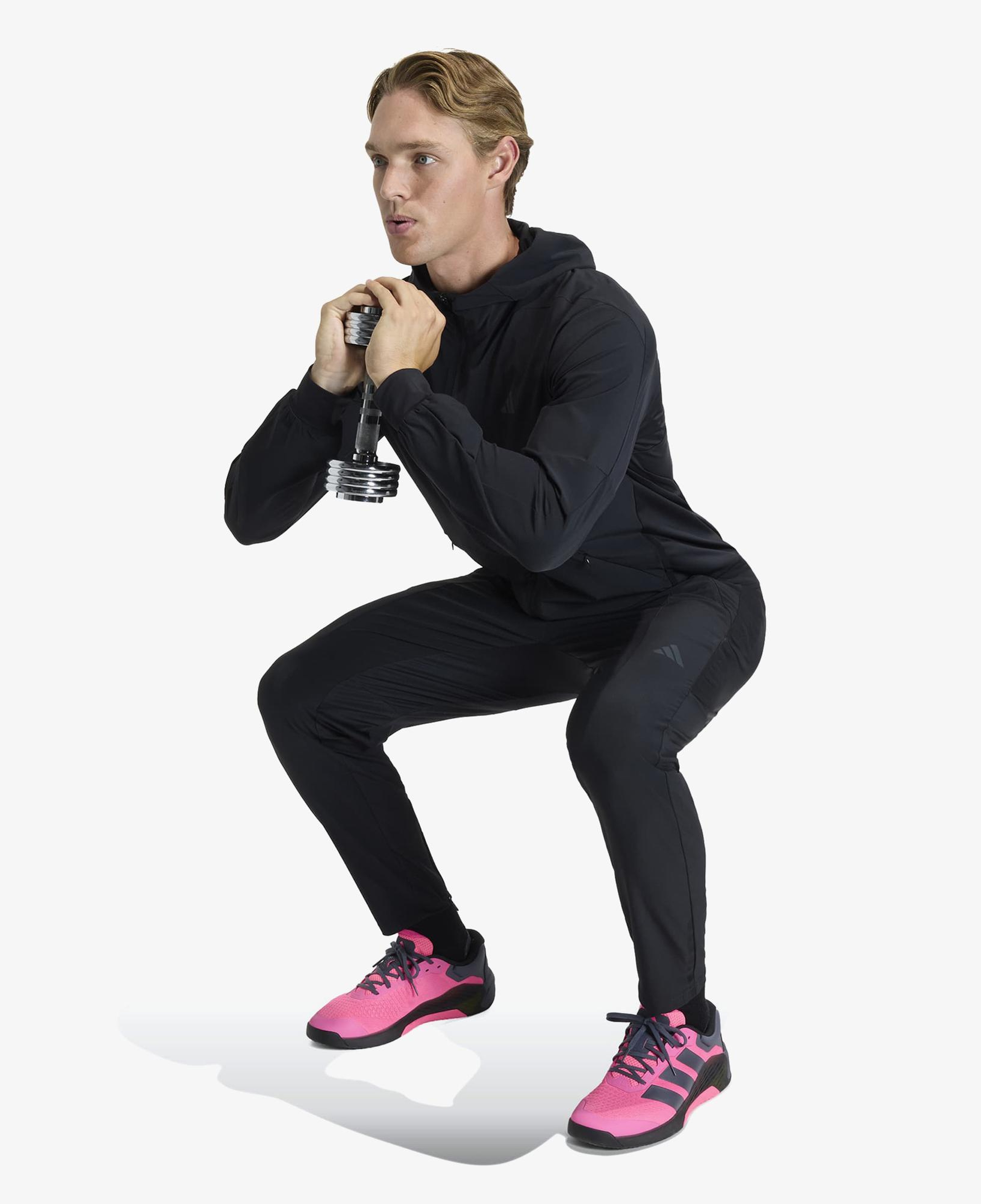 adidas D4T Workout Erkek Siyah Antrenman Eşofman Altı