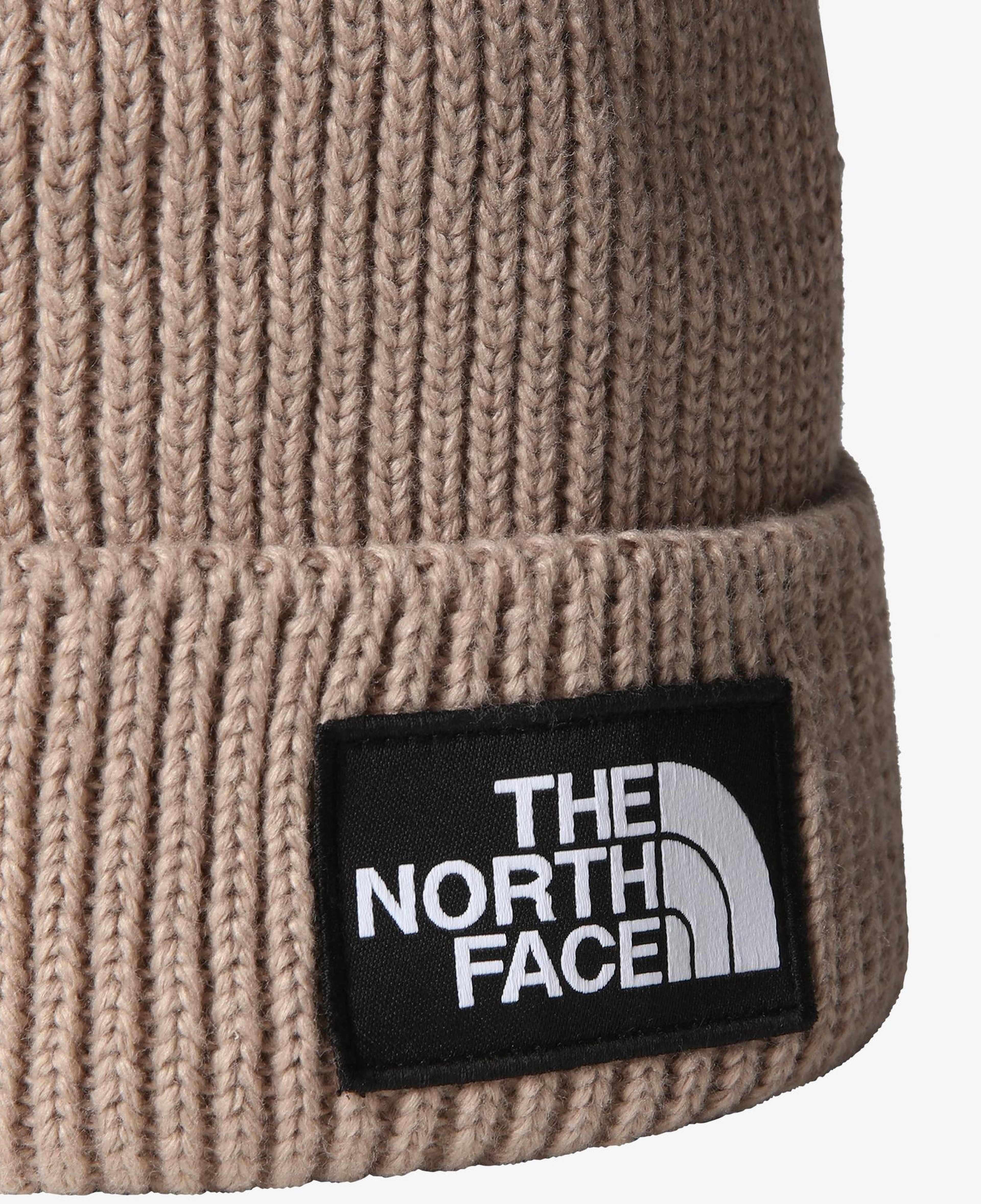 The North Face Logo Box Cuffed Unisex Gri Outdoor Bere