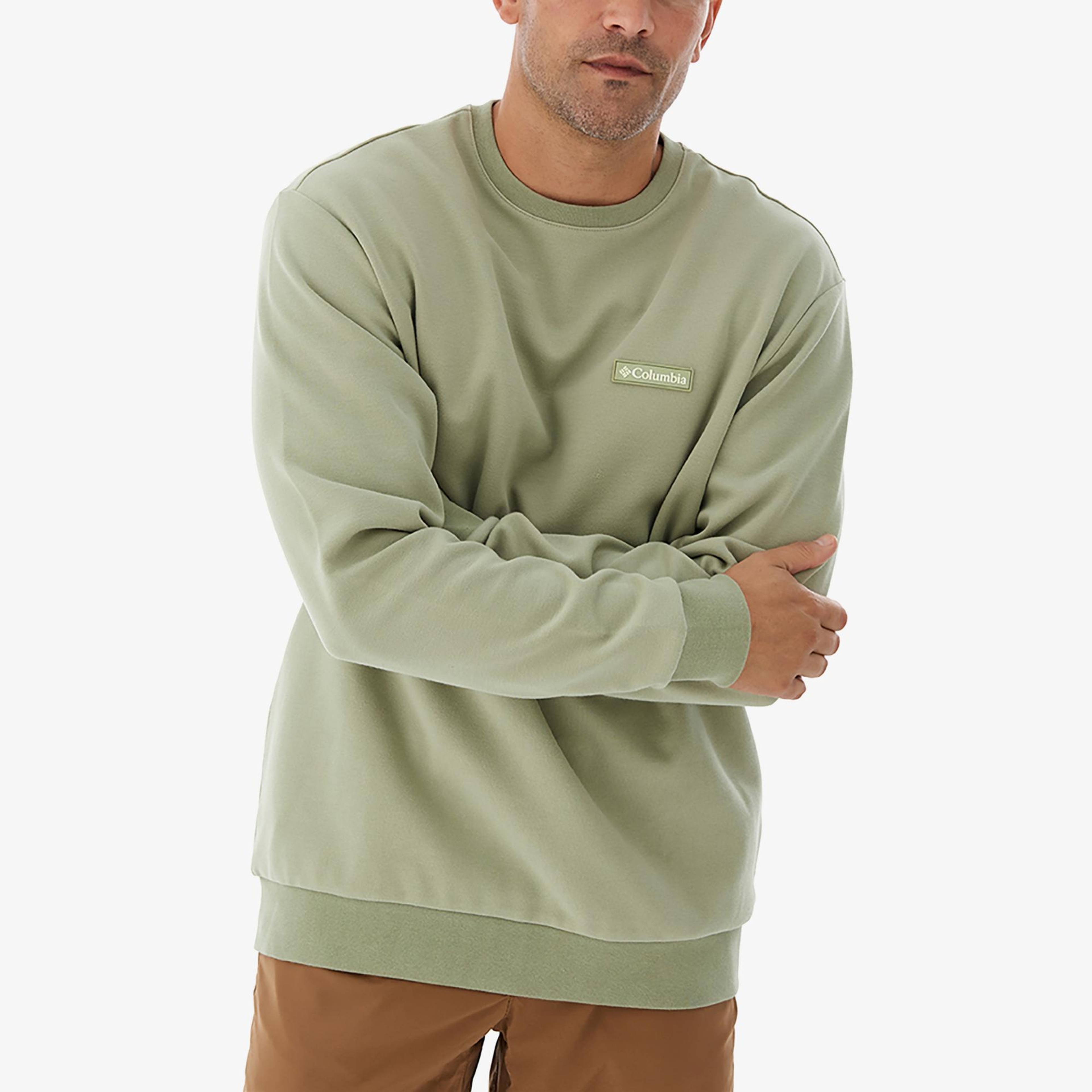Columbia Cs0382 Csc Gem Label Crewneck Erkek Yeşil Sweatshirt
