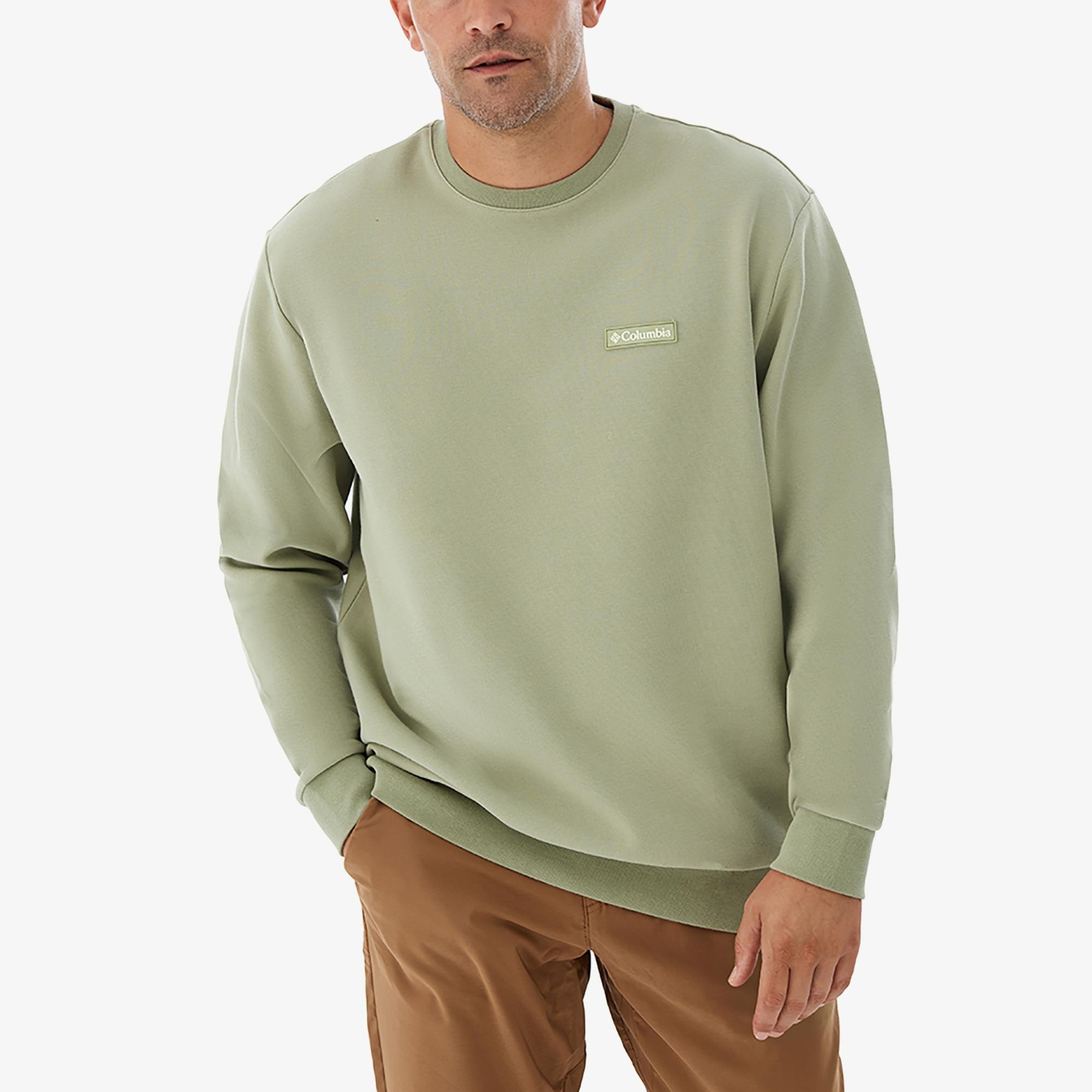 Columbia Cs0382 Csc Gem Label Crewneck Erkek Yeşil Sweatshirt