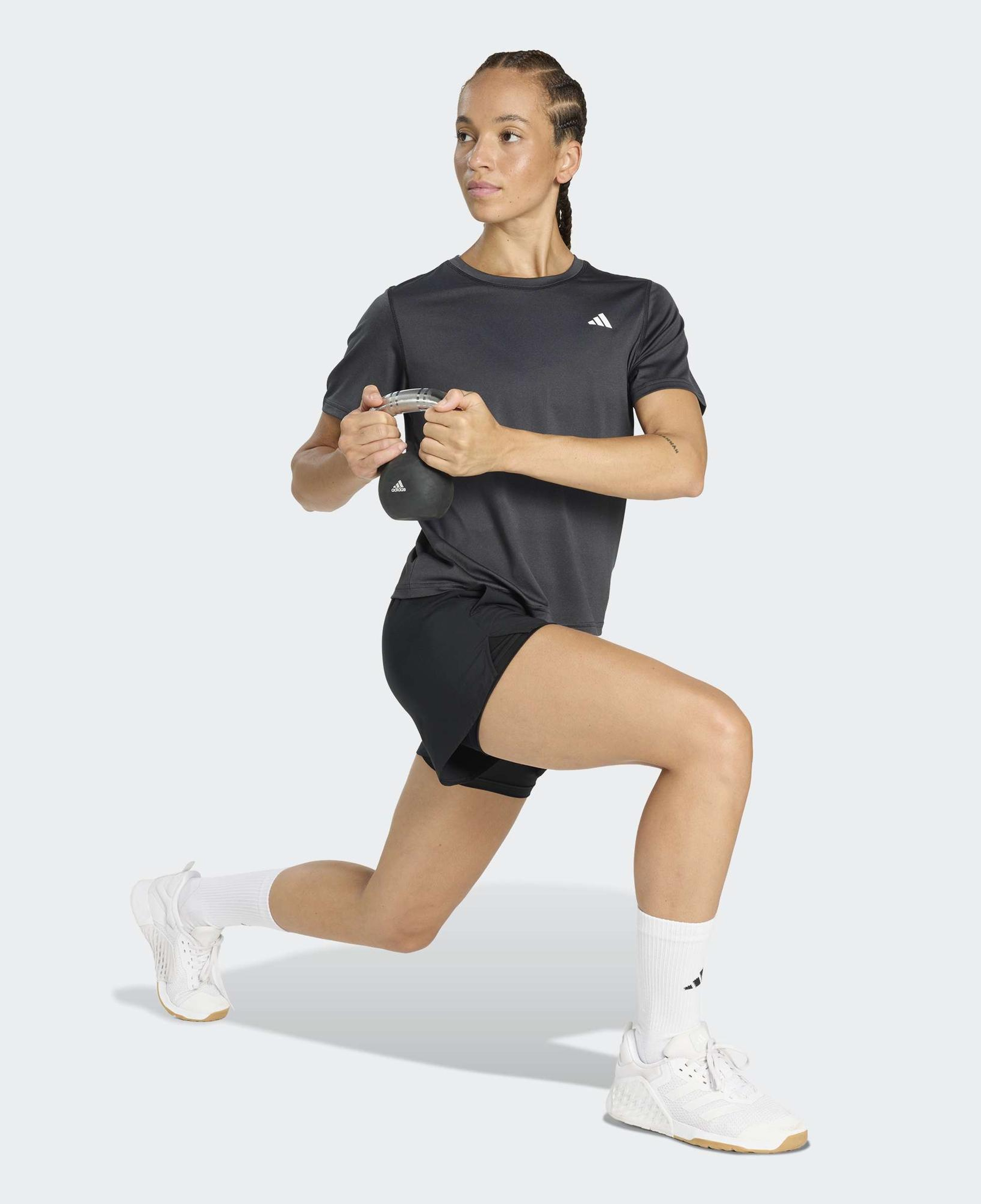 adidas Workout Essentials Crew Neck Kadın Siyah Antrenman T-Shirt