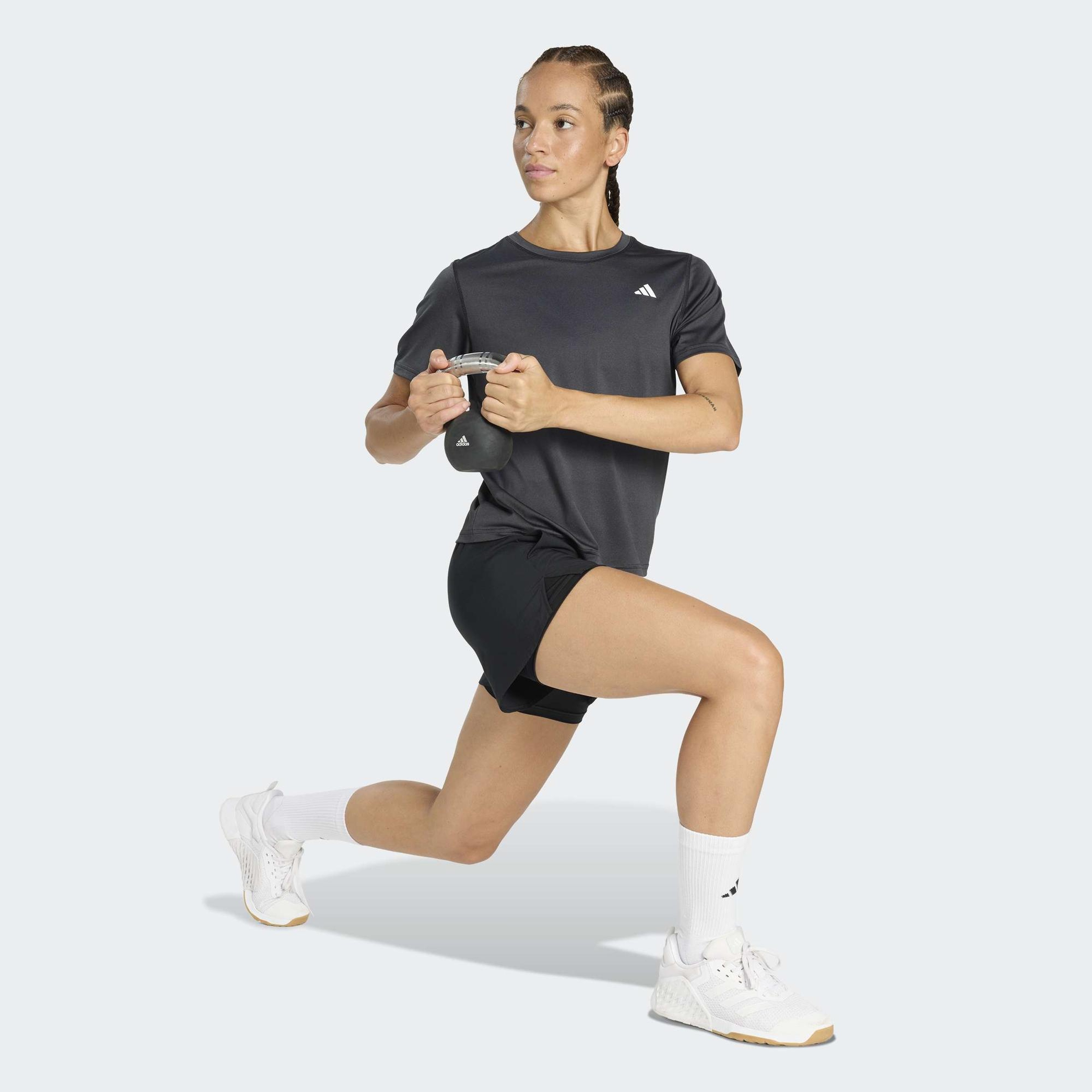 adidas Workout Essentials Crew Neck Kadın Siyah Antrenman T-Shirt