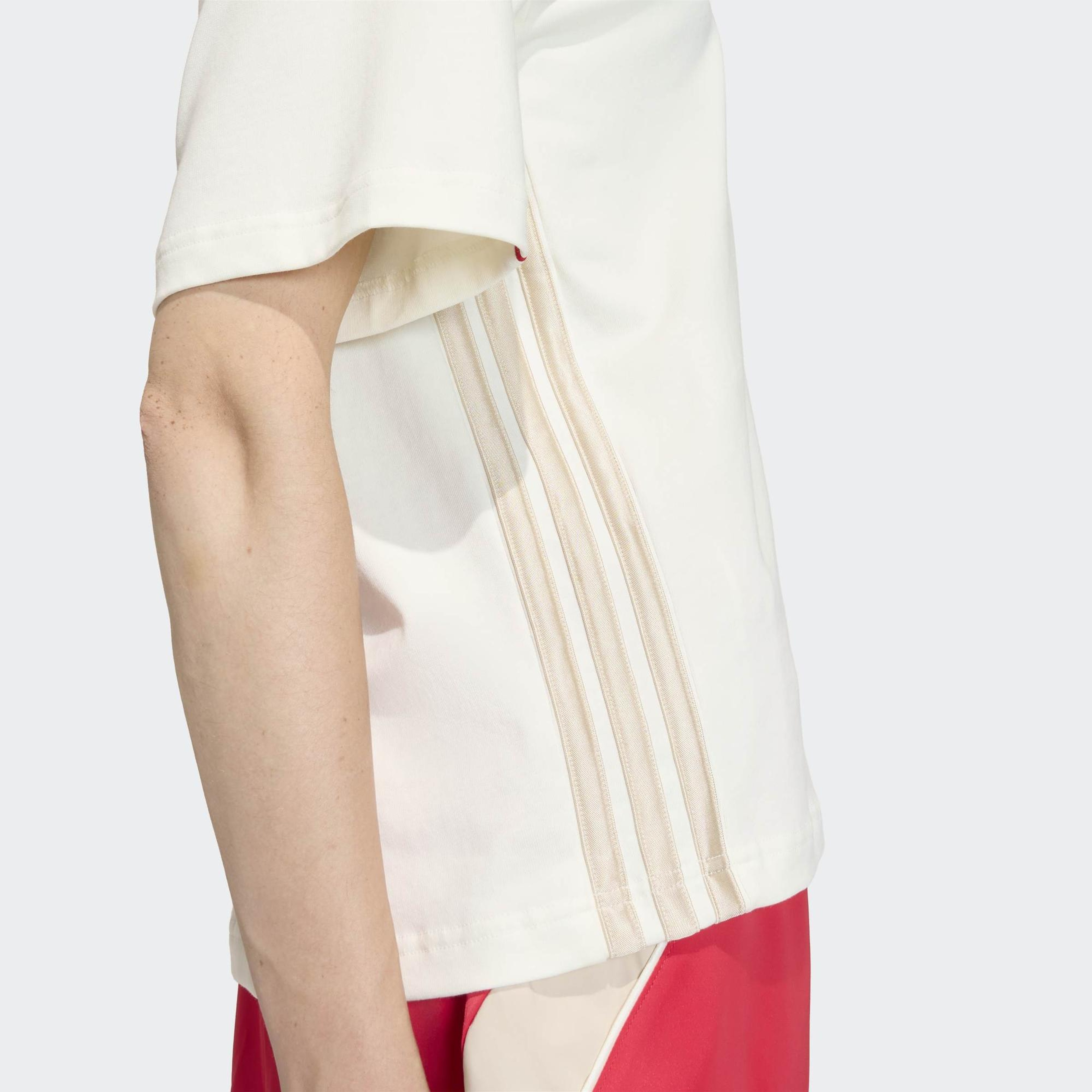 adidas Stadium 3Stripes Kadın Beyaz Antrenman T-Shirt