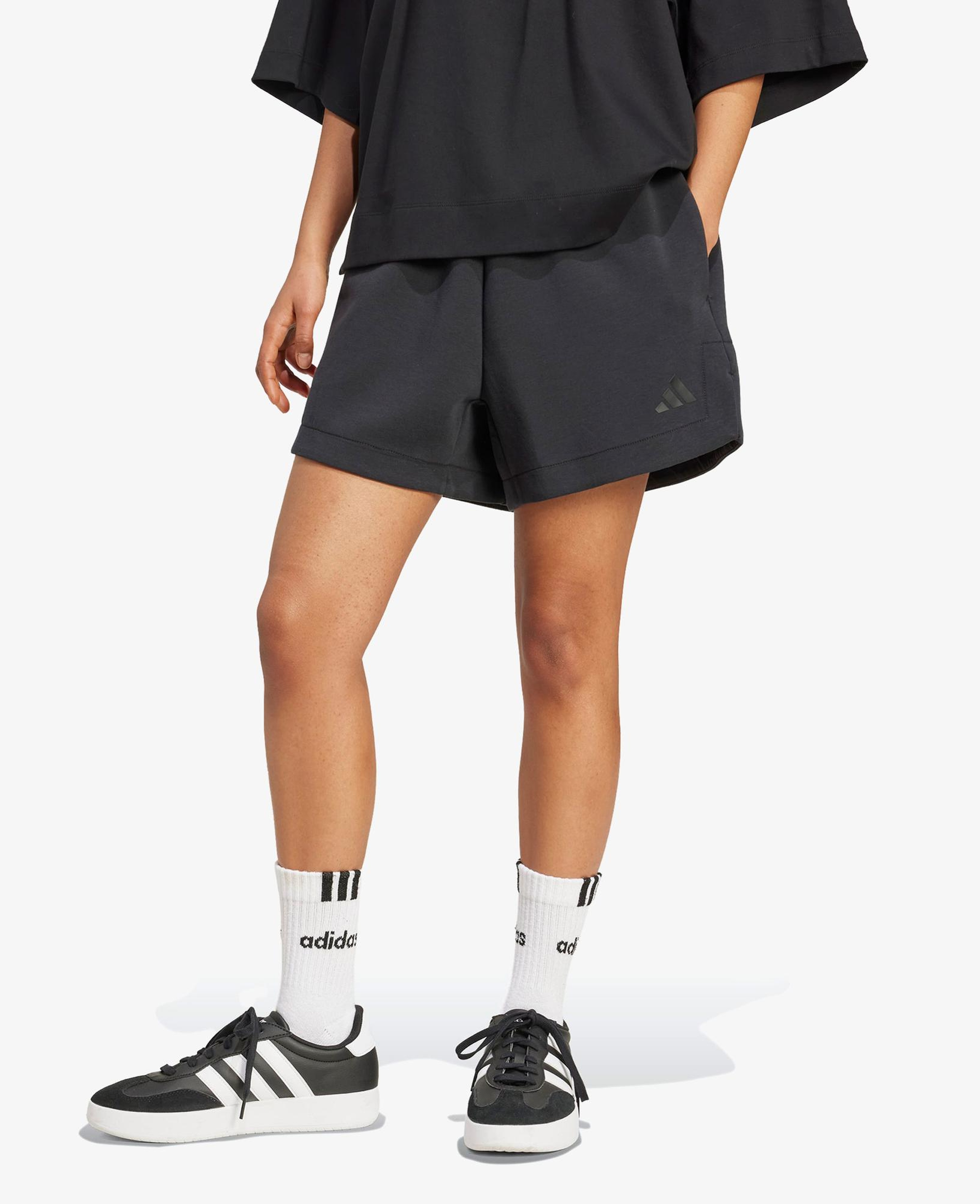 adidas Soft Lux Loose Kadın Siyah Antrenman Şortu