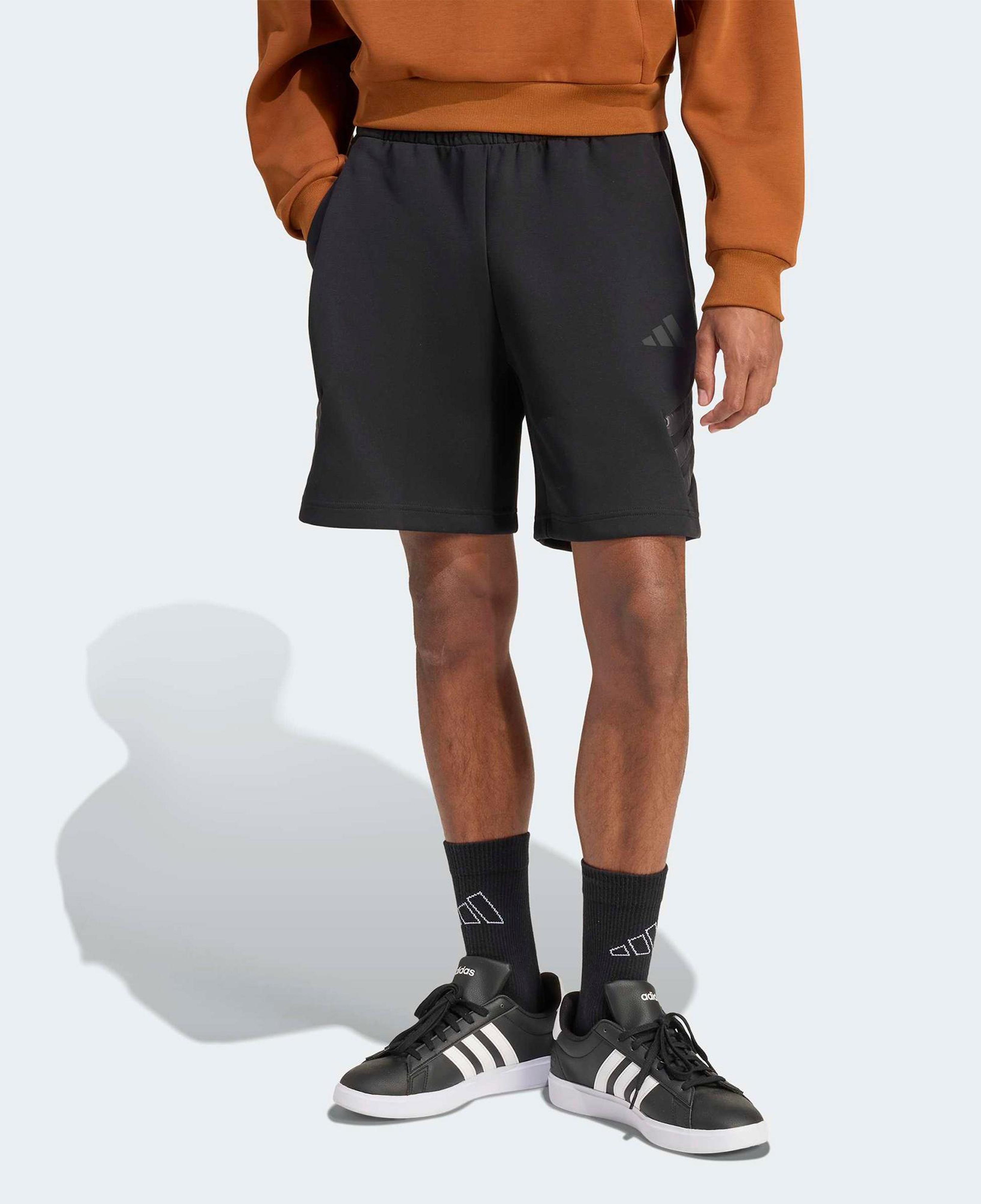 adidas Future icons Woven Three Stripes Erkek Siyah Antrenman Şortu