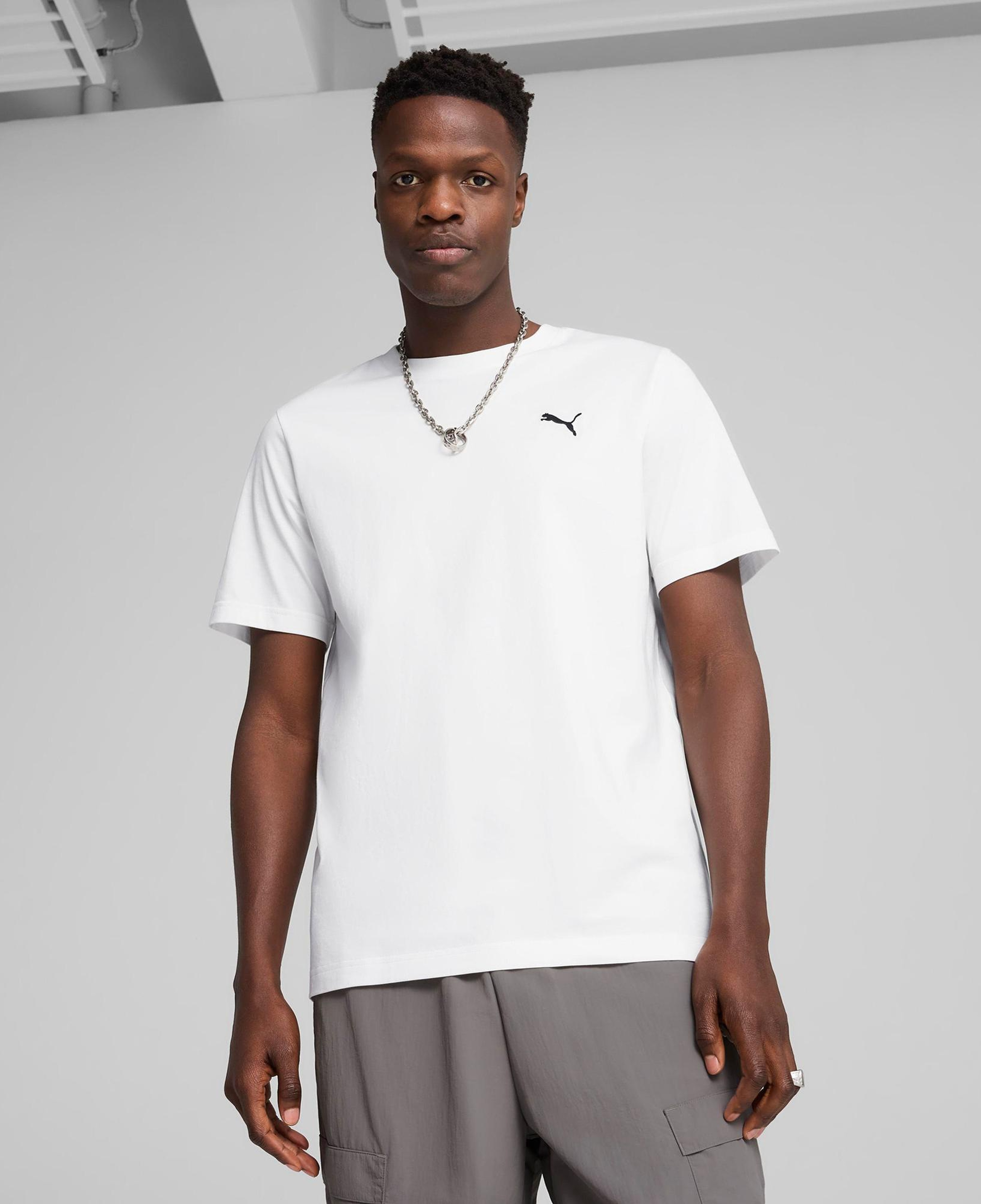 Puma Wardrobe Ess Erkek Beyaz T-Shirt