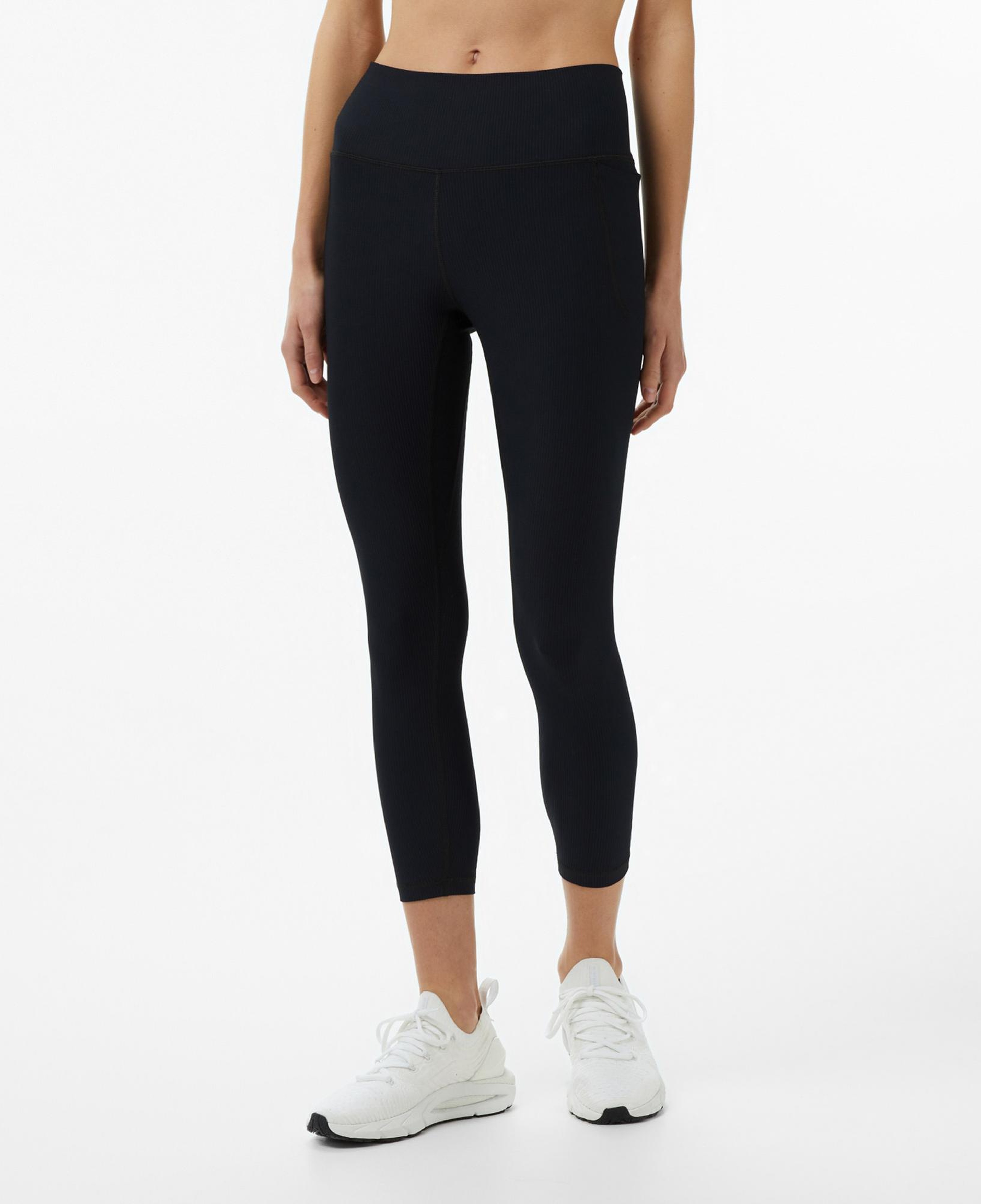 Under Armour Meridian Rib Kadın Siyah Koşu Tayt