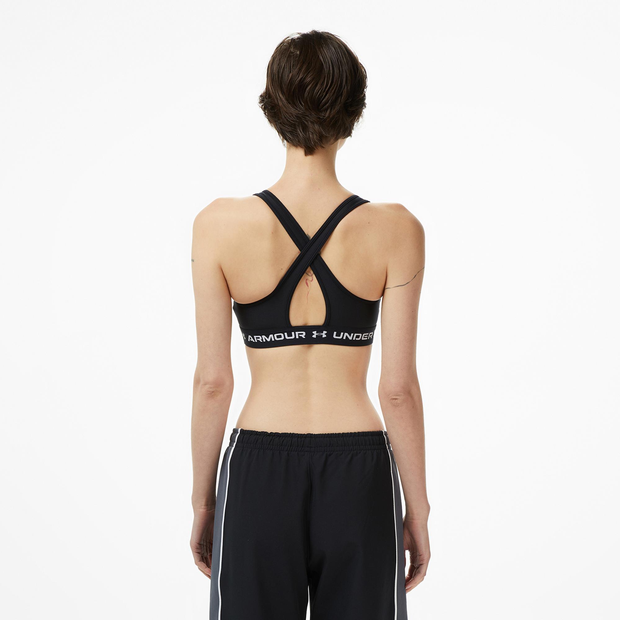 Under Armour Crossback Mid Kadın Siyah Antrenman Bra