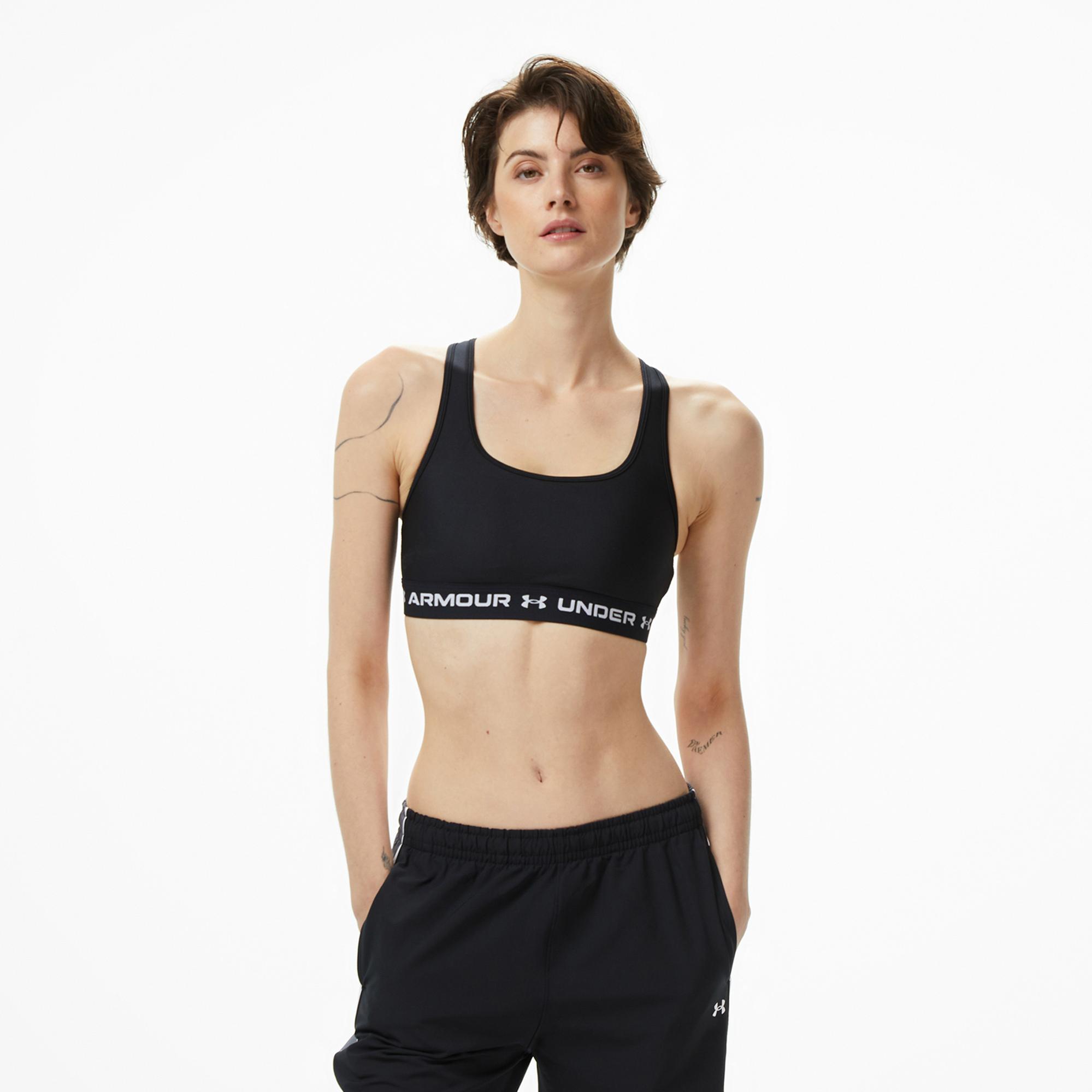 Under Armour Crossback Mid Kadın Siyah Antrenman Bra