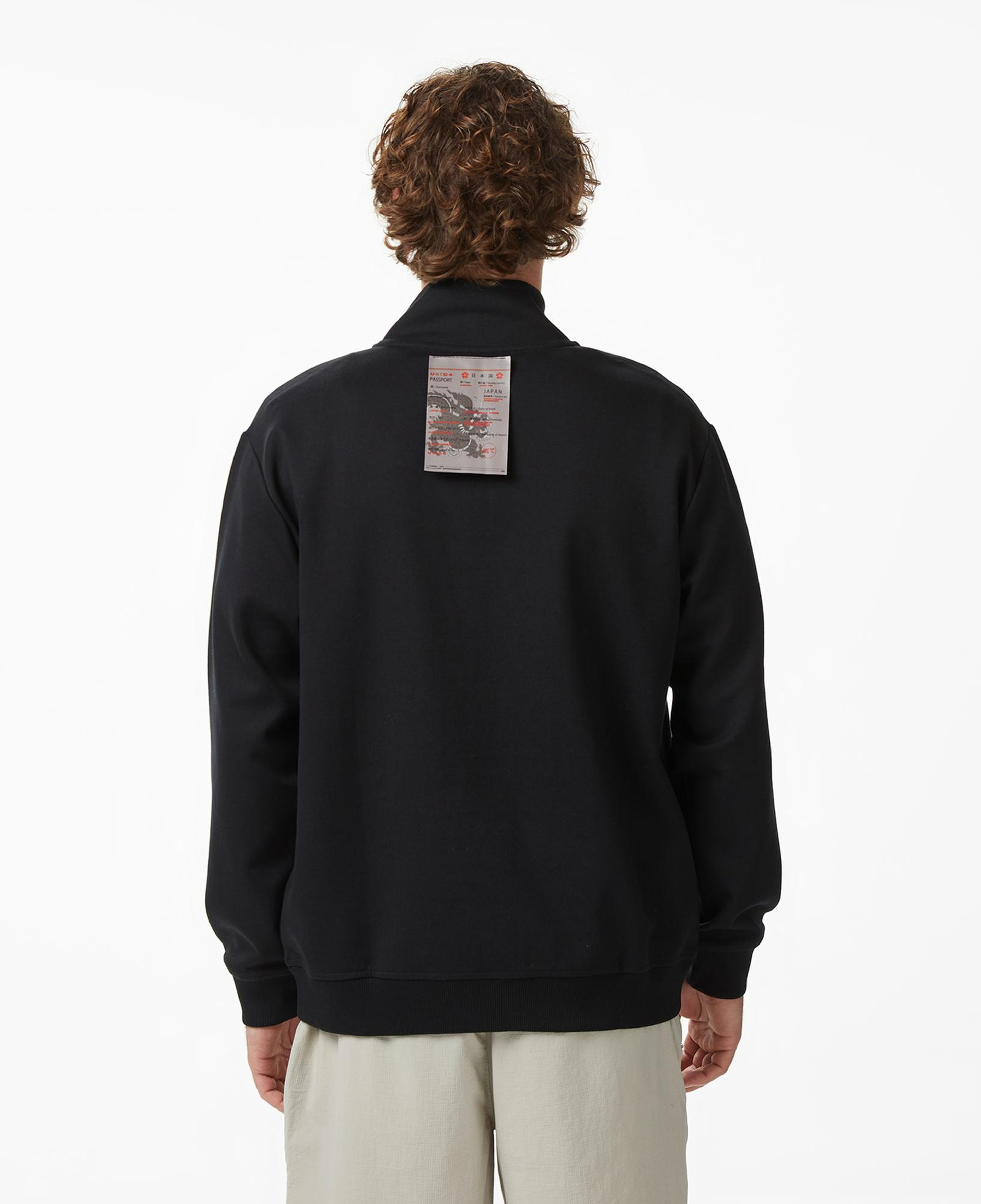 UNITED4 Regular Fit Erkek Siyah Sweatshirt