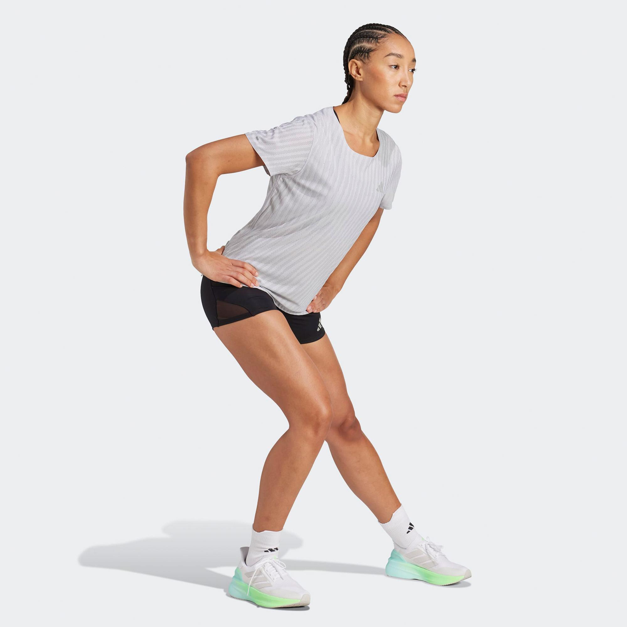 adidas Adi365 Running Climacool+ Kadın Gri Koşu T-Shirt