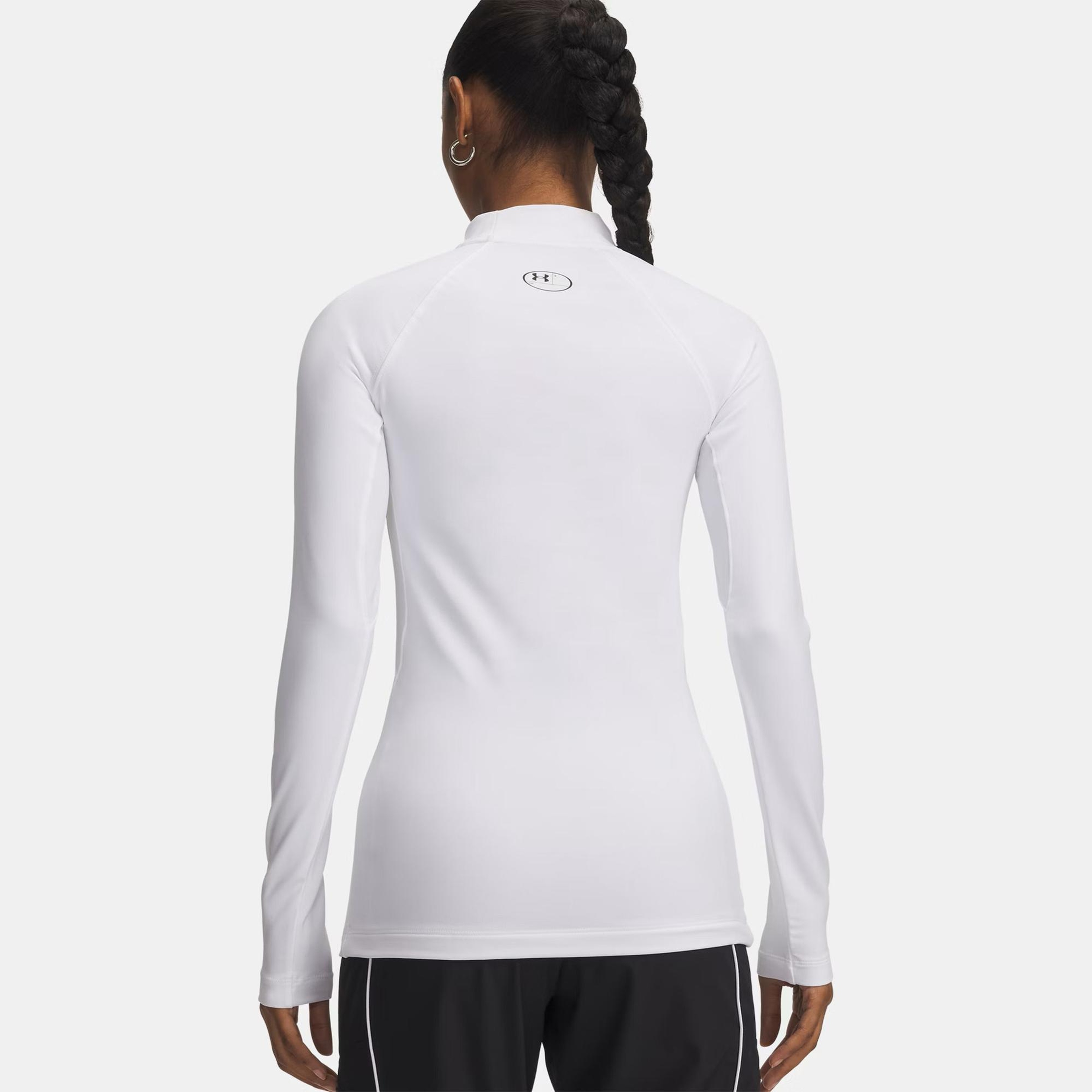 Under Armour Cg Authentics Mockneck Kadın Beyaz Sweatshirt