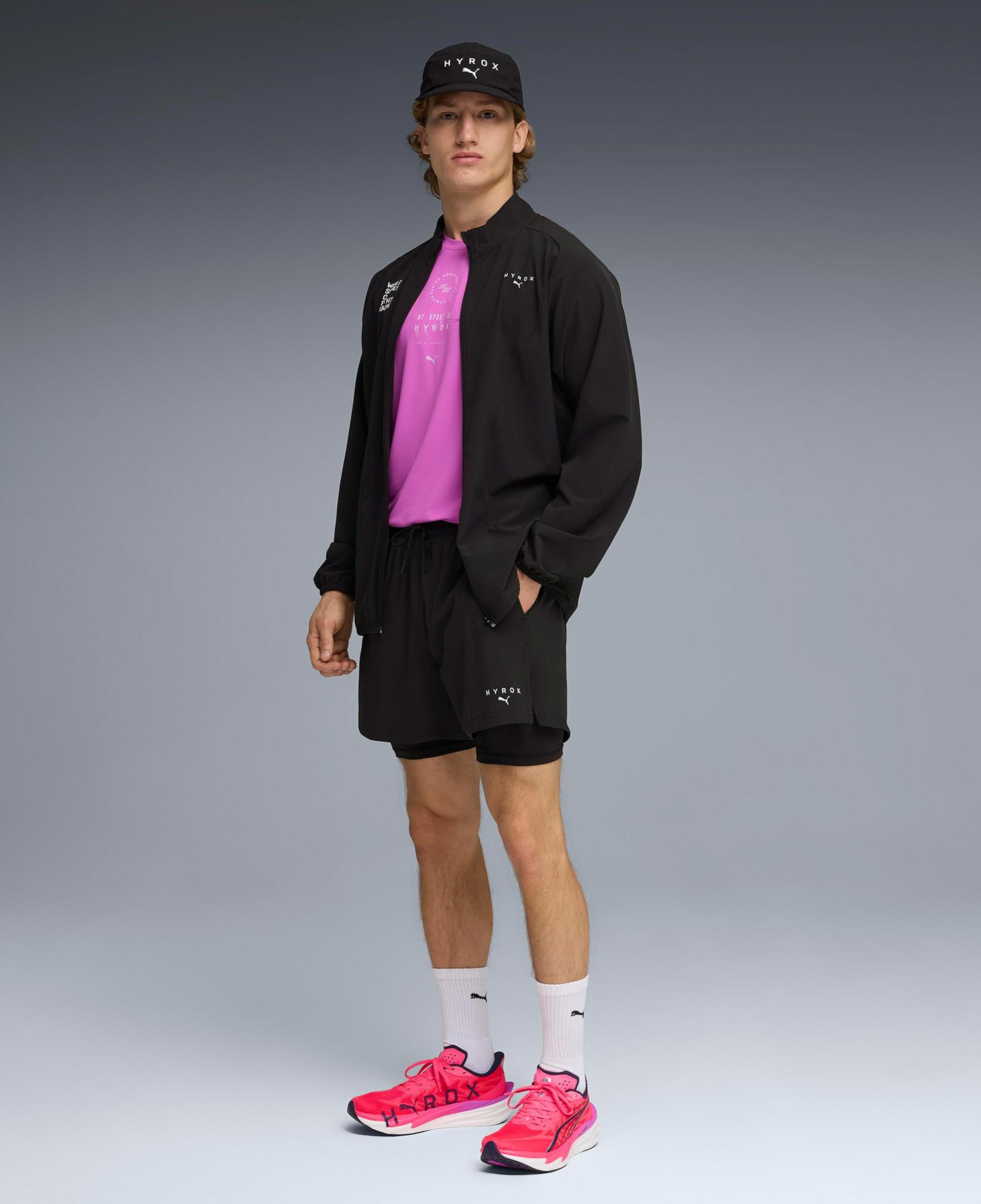 Puma x Hyrox Dryelite 2in1 Erkek Siyah Antrenman Ceket