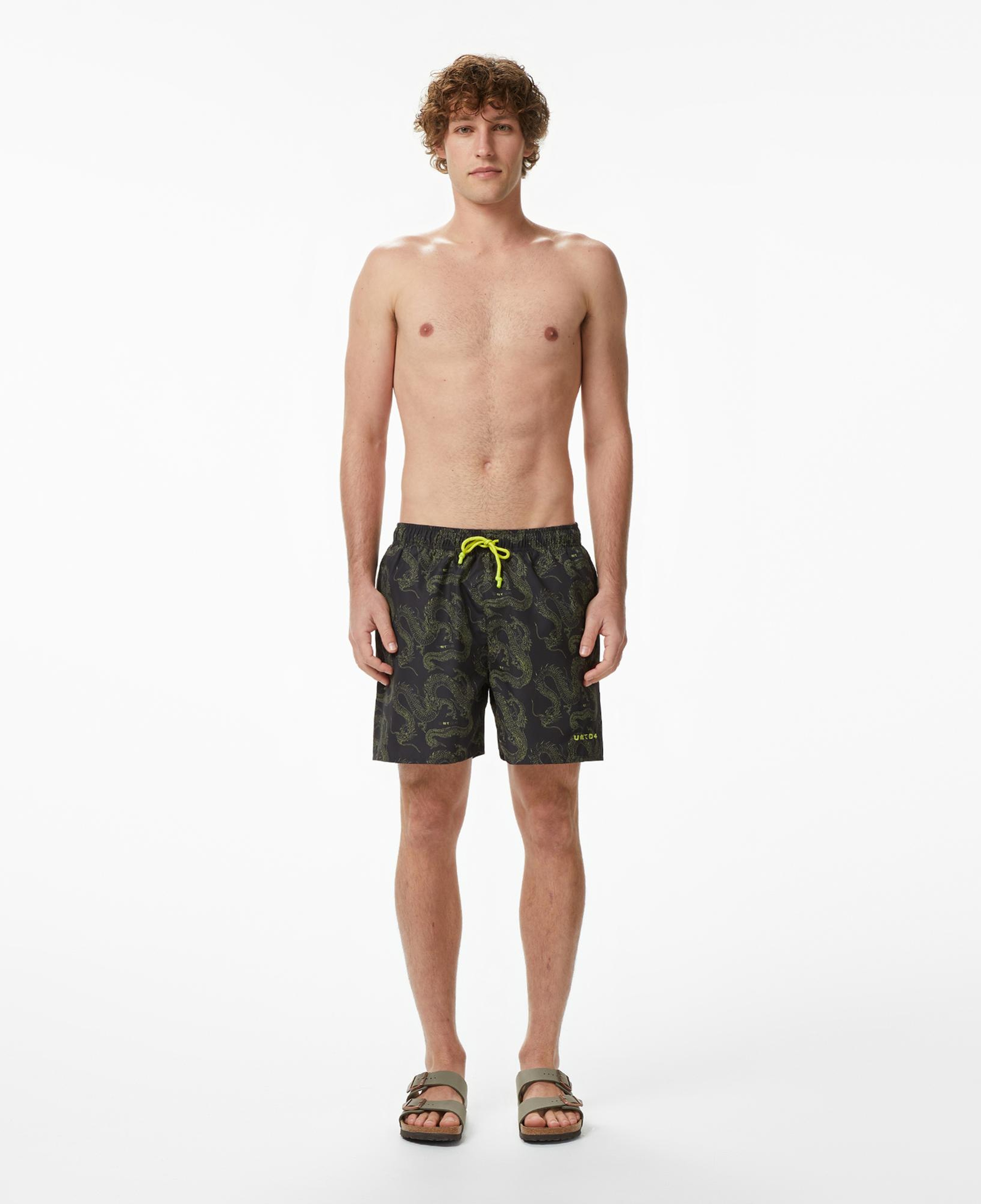 UNITED4 Comfort Fit Erkek Siyah Mayo & Mayo Şort