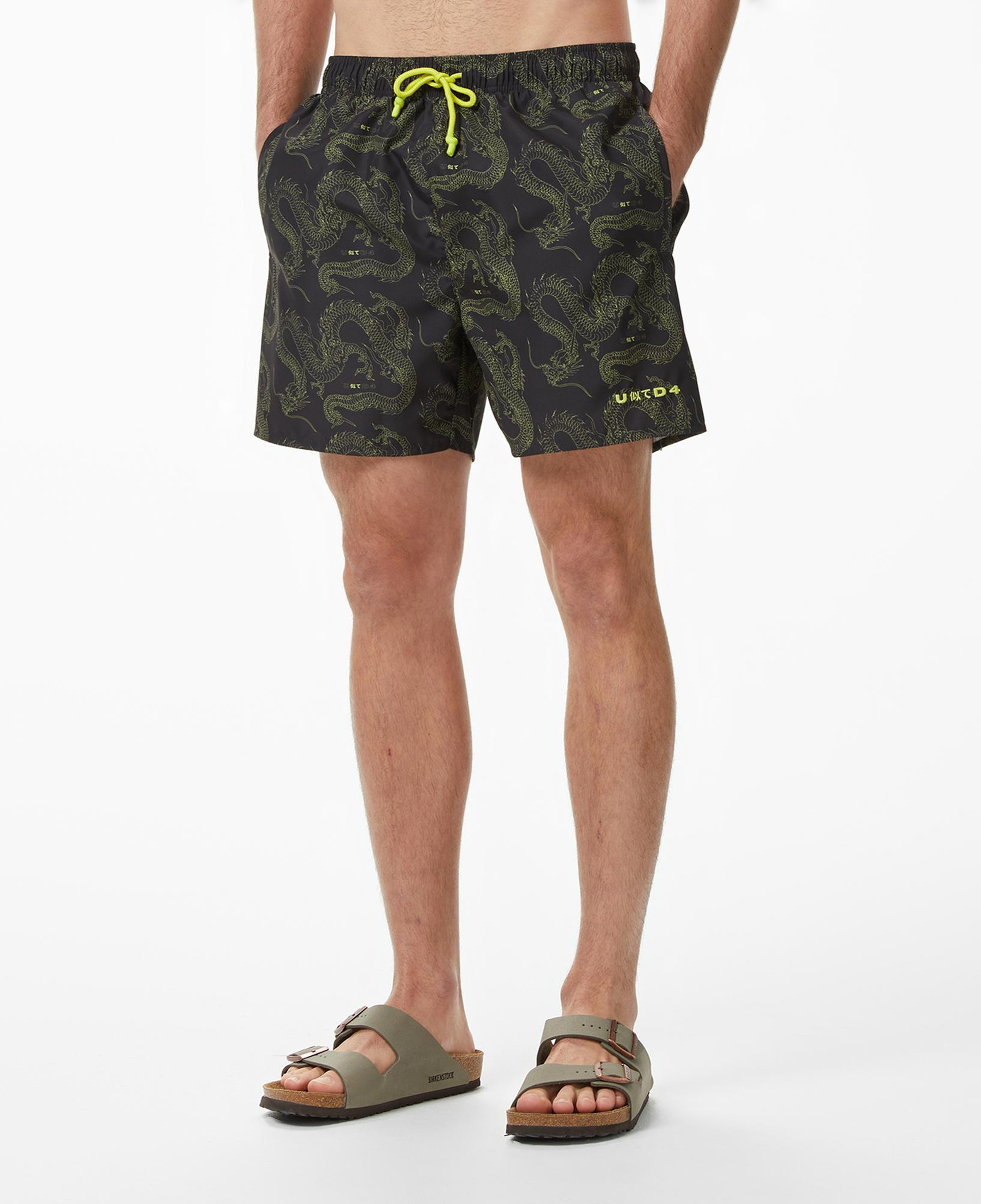 UNITED4 Comfort Fit Erkek Siyah Mayo & Mayo Şort