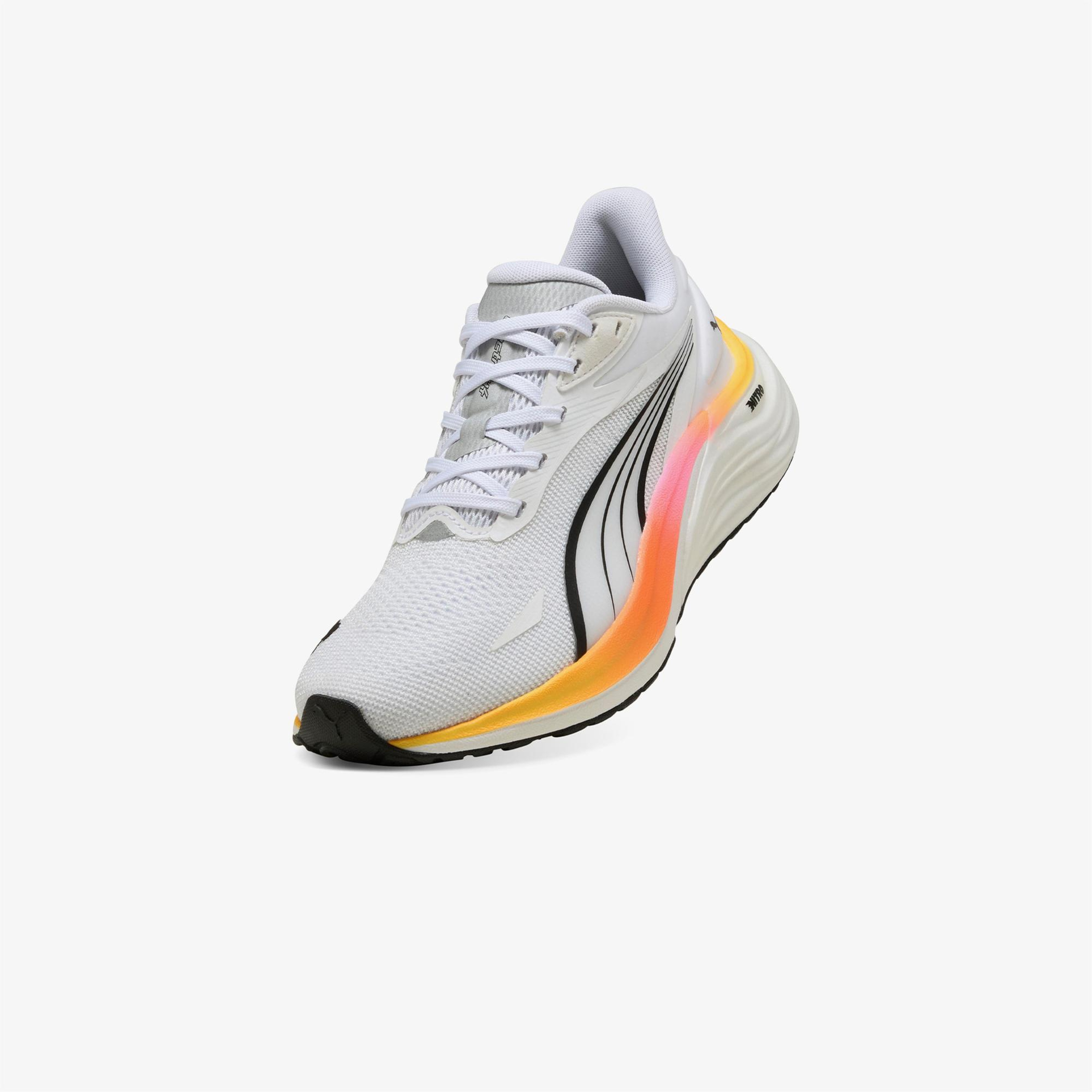 Puma Electrify Nitro 4 Kadın Beyaz Koşu Ayakkabısı