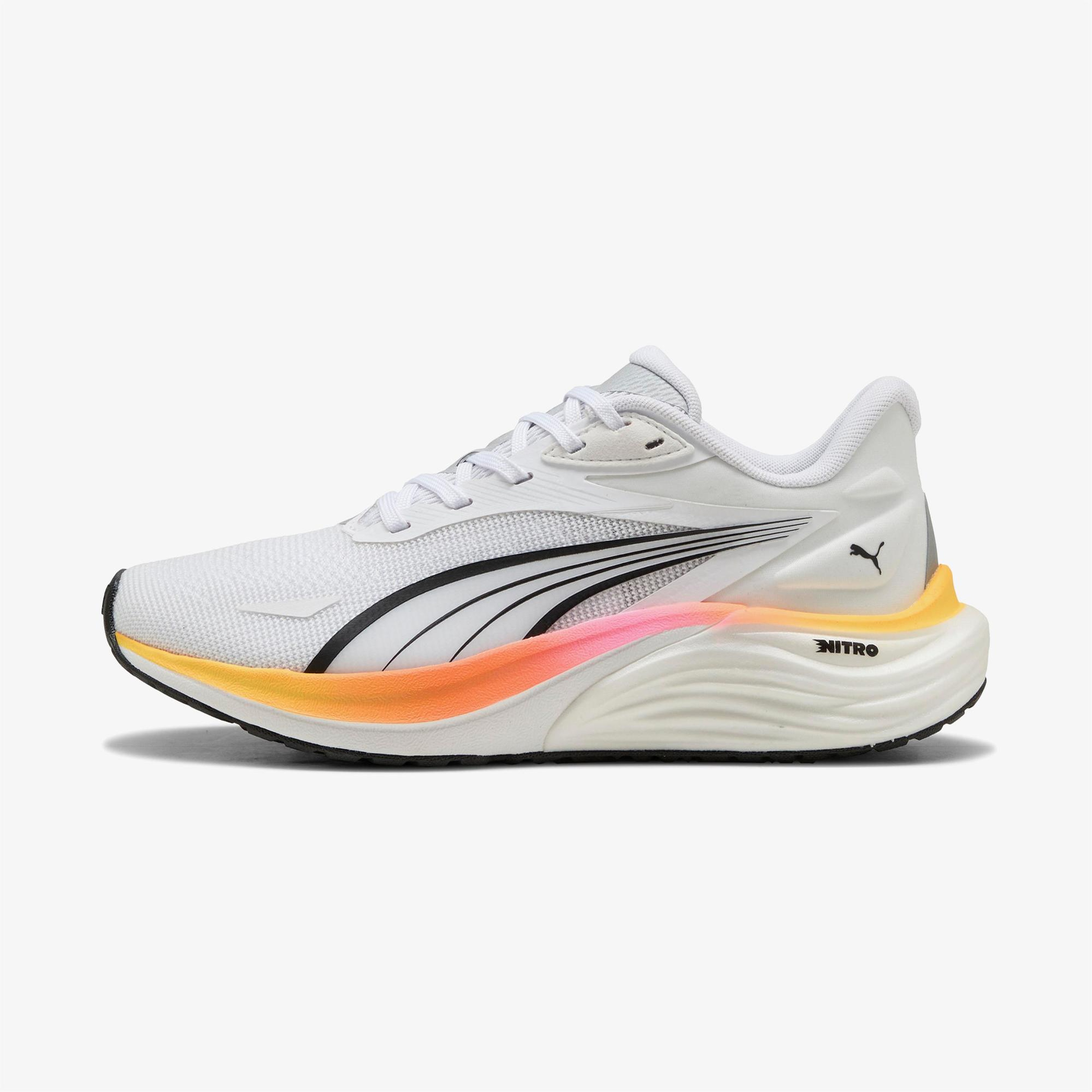 Puma Electrify Nitro 4 Kadın Beyaz Koşu Ayakkabısı