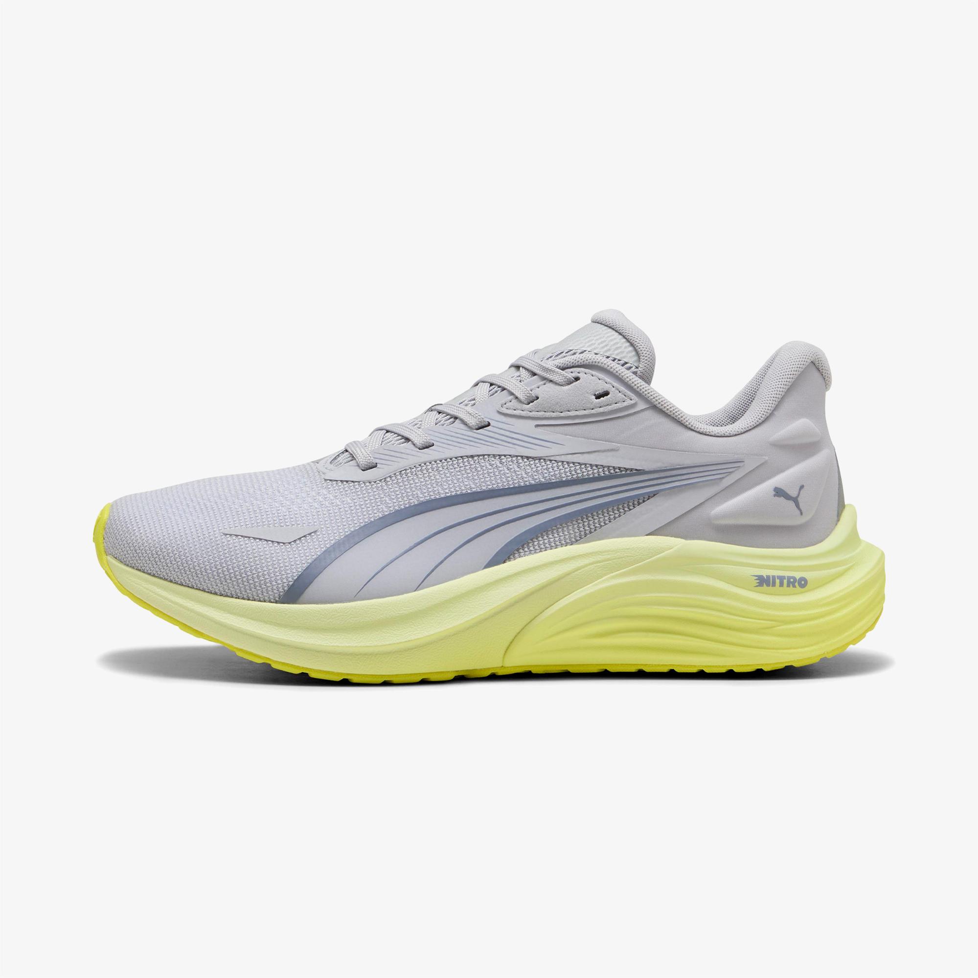 Puma Electrify Nitro 4 Erkek Gri Koşu Ayakkabısı
