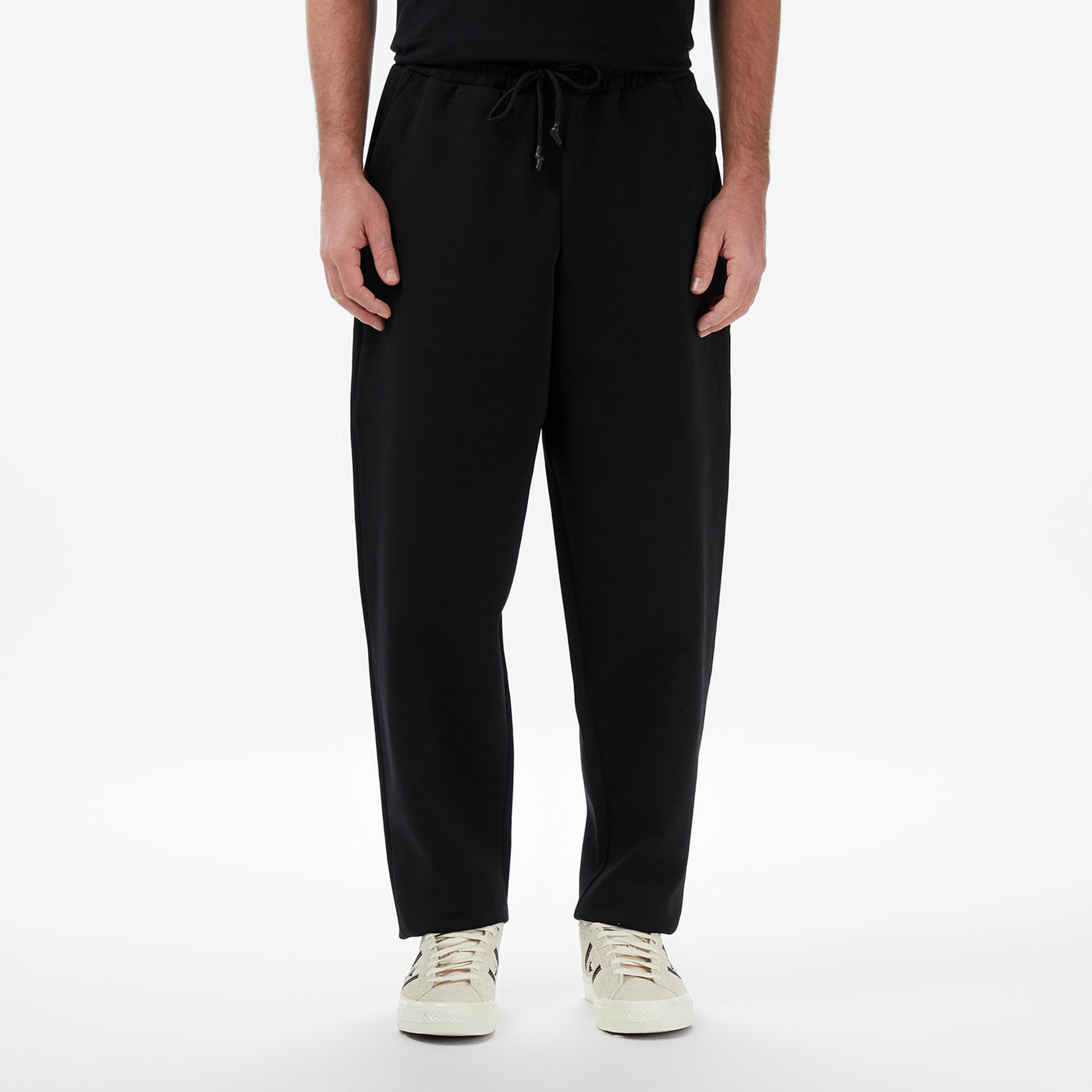 UNITED4 Oversize Fit Erkek Siyah Eşofman Altı