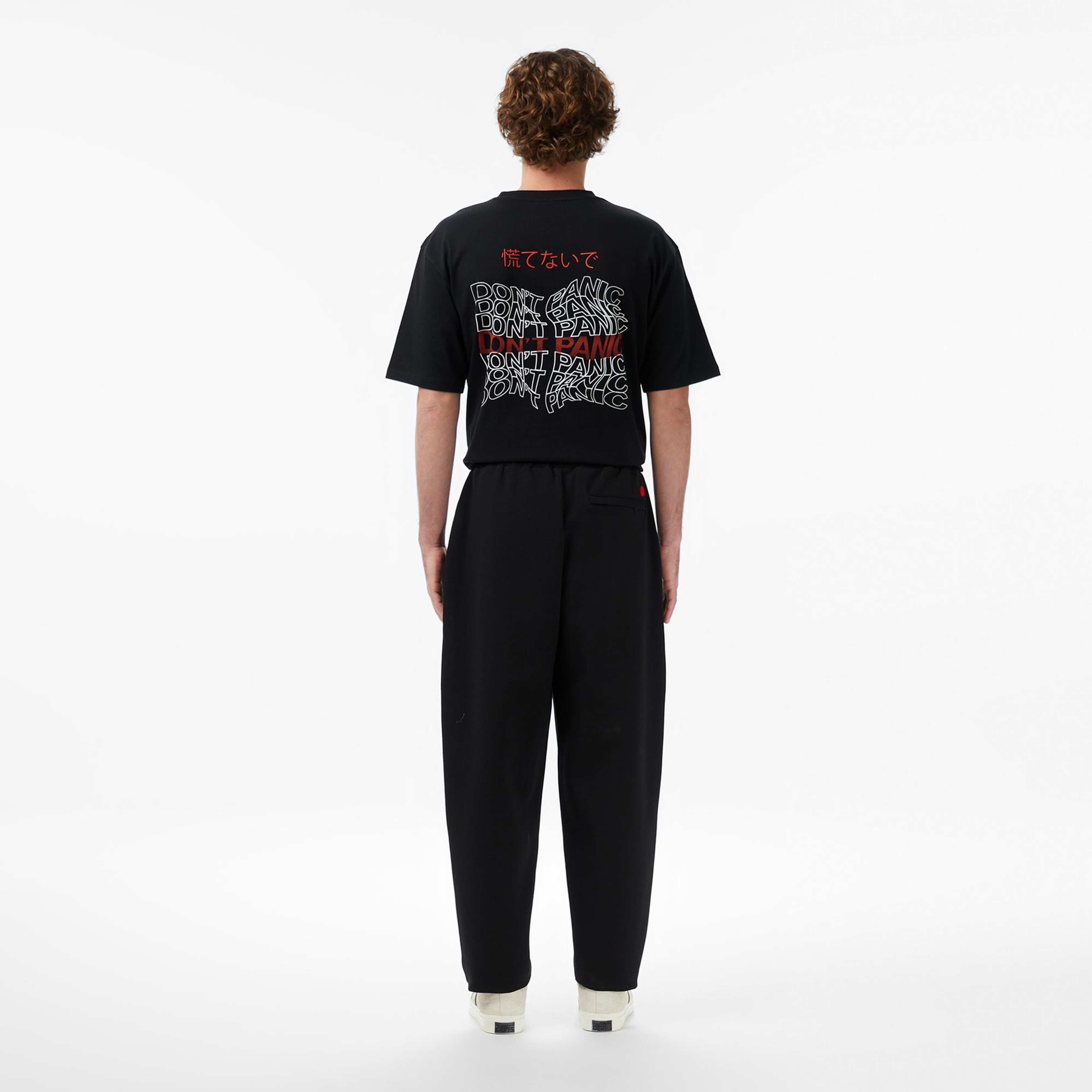 UNITED4 Oversize Fit Erkek Siyah Eşofman Altı