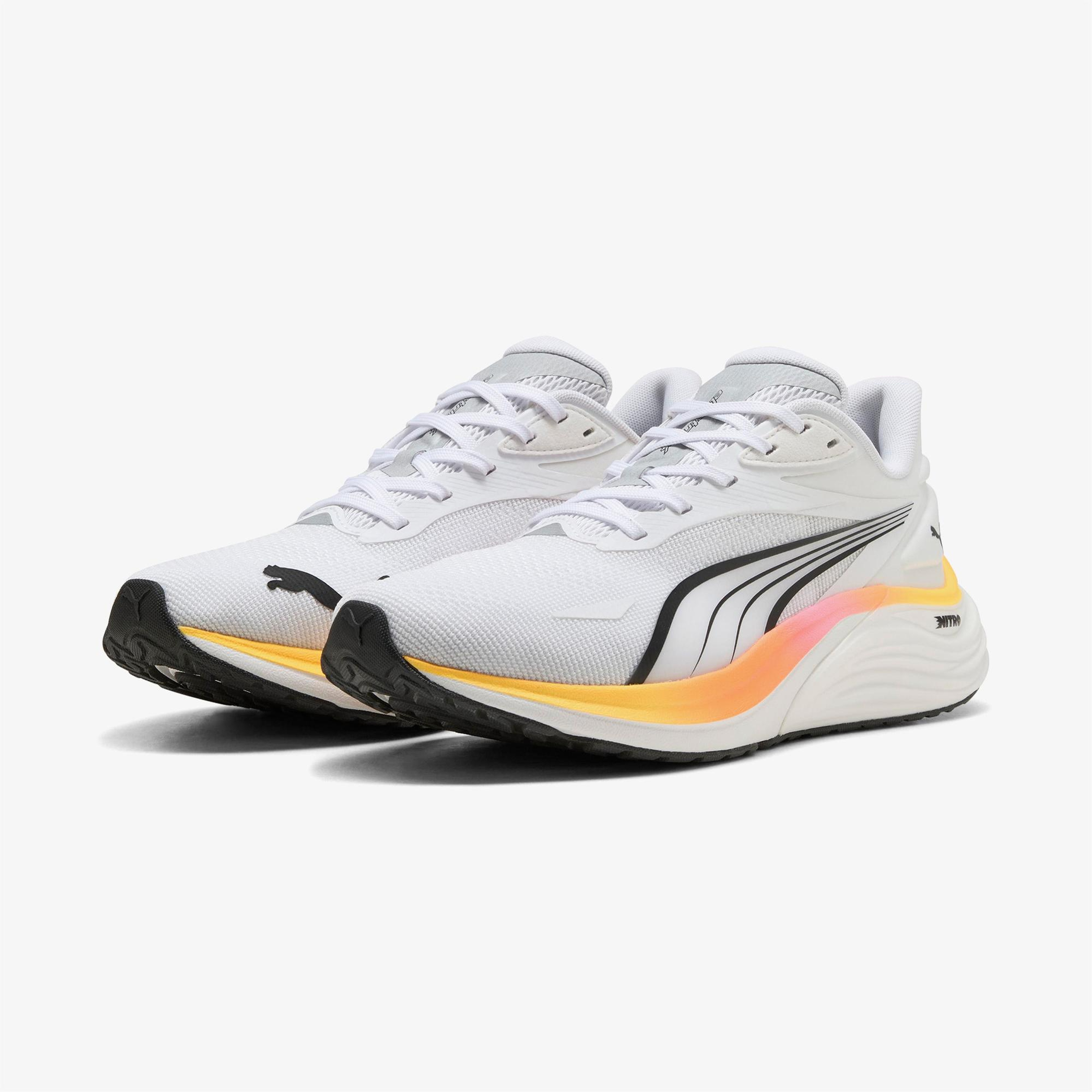 Puma Electrify Nitro 4 Erkek Beyaz Koşu Ayakkabısı
