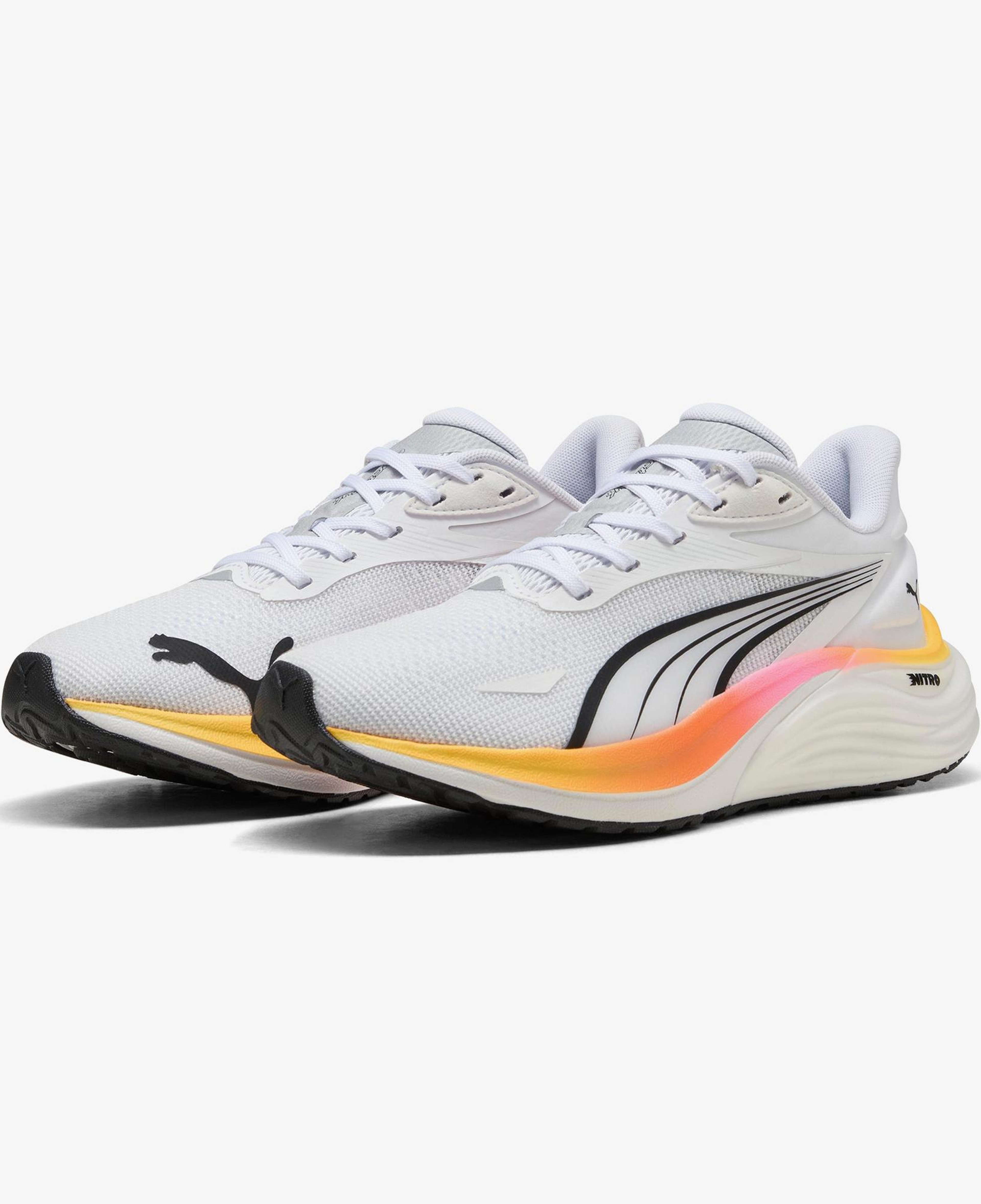 Puma Electrify Nitro 4 Kadın Beyaz Koşu Ayakkabısı