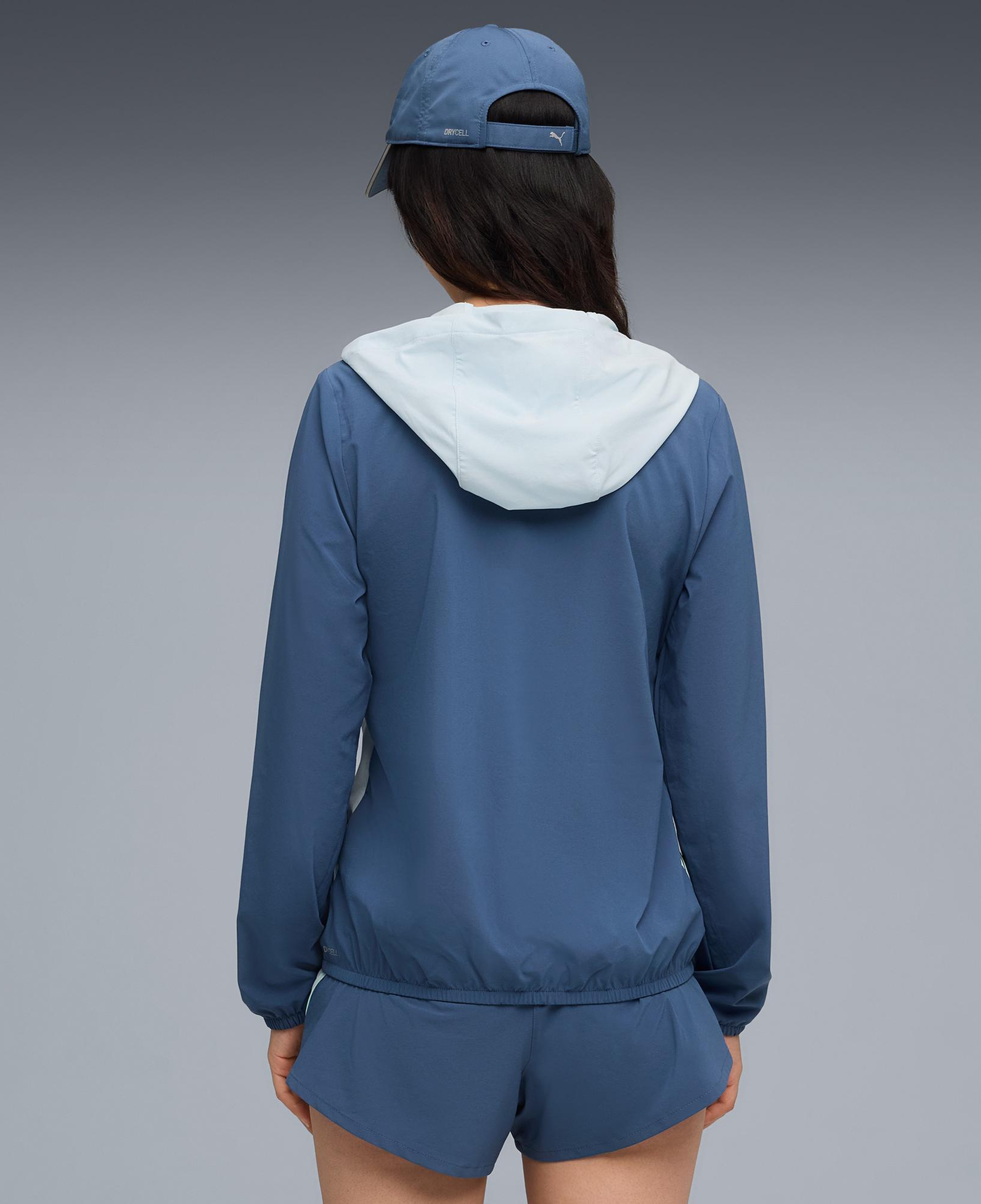 Puma Run Velocity Woven Kadın Lacivert Koşu Ceketi