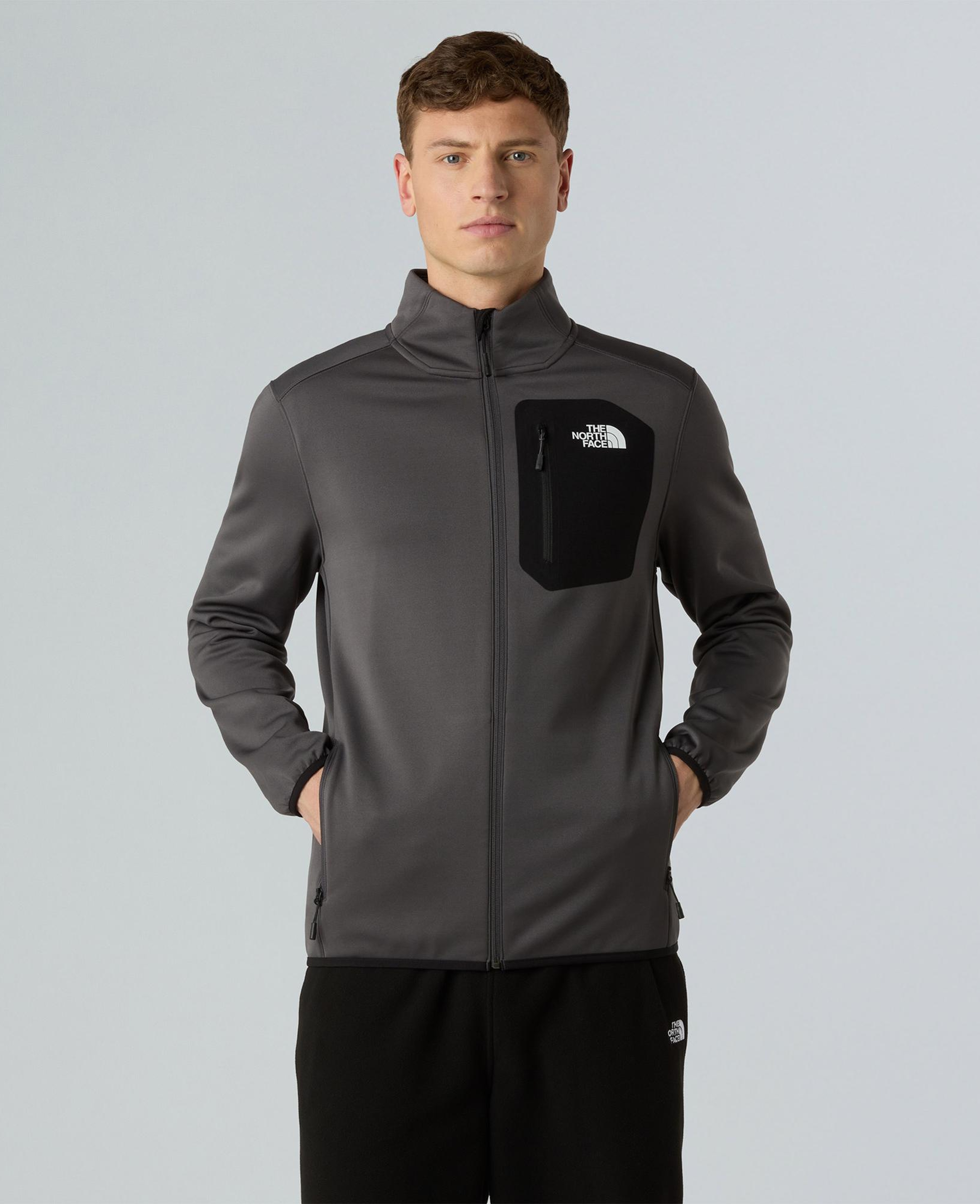 The North Face Crest Fz Erkek Gri Outdoor Polar