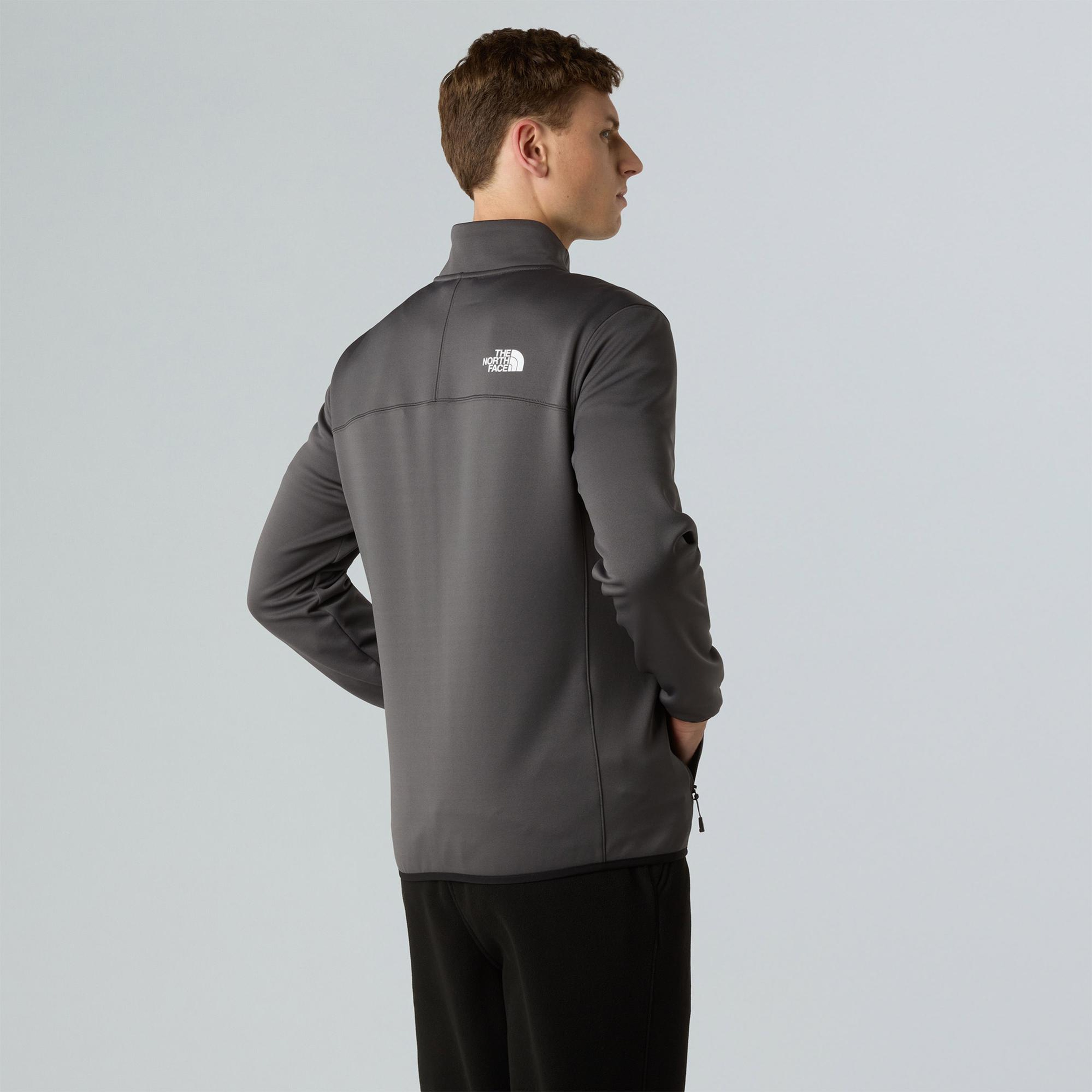 The North Face Crest Fz Erkek Gri Outdoor Polar