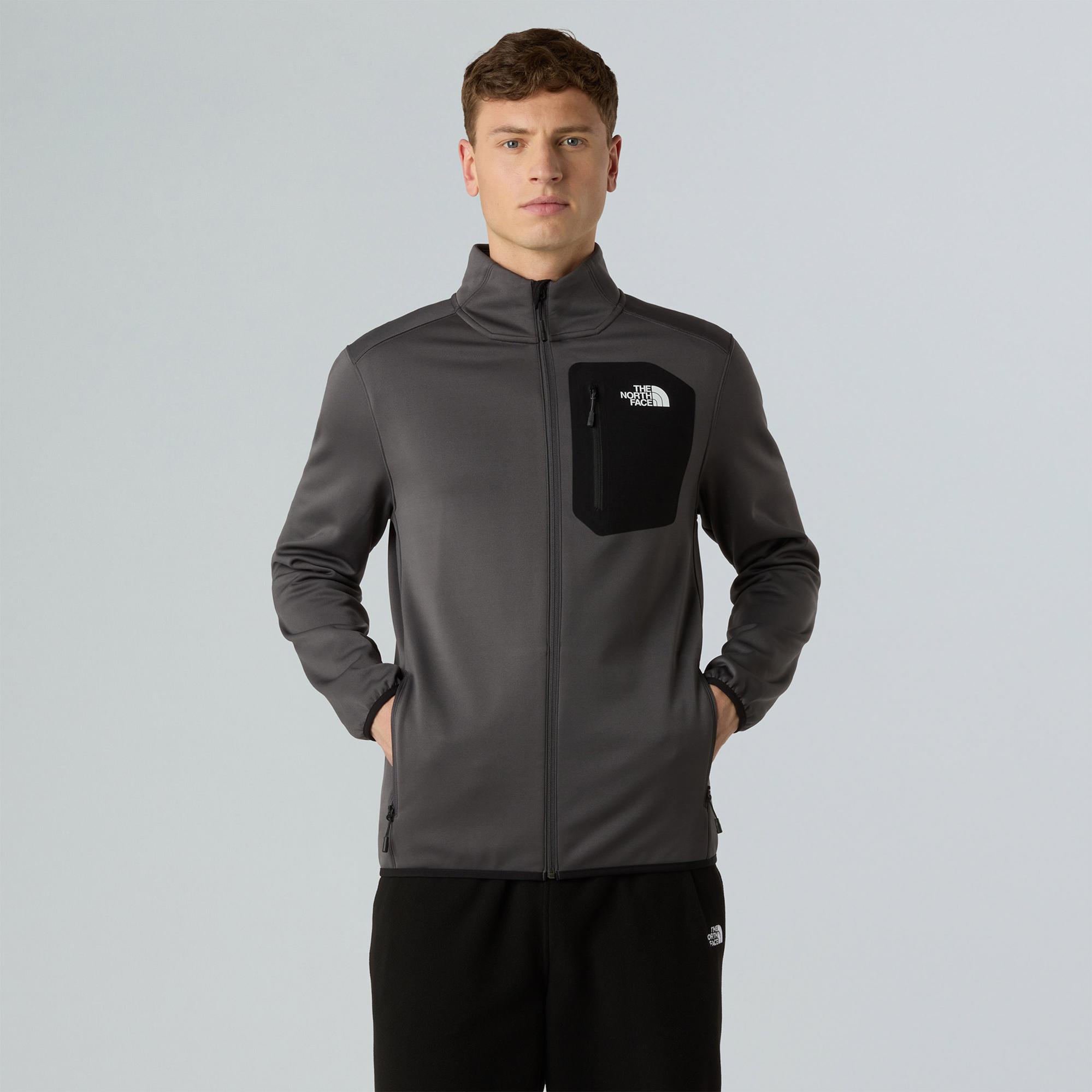 The North Face Crest Fz Erkek Gri Outdoor Polar