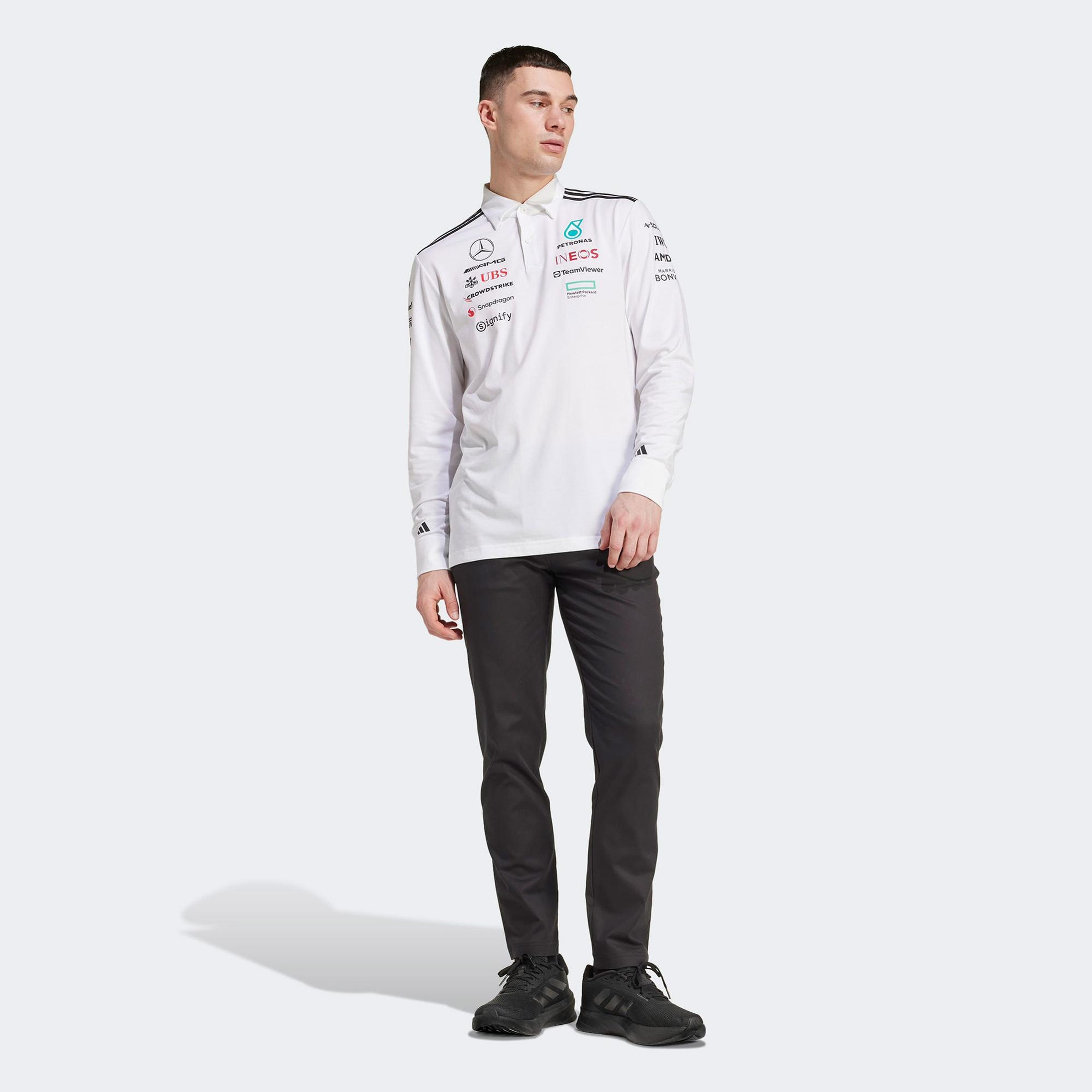 adidas Mercedes Amg Petronas Formula One Team Erkek Beyaz Motorsport Sweatshirt