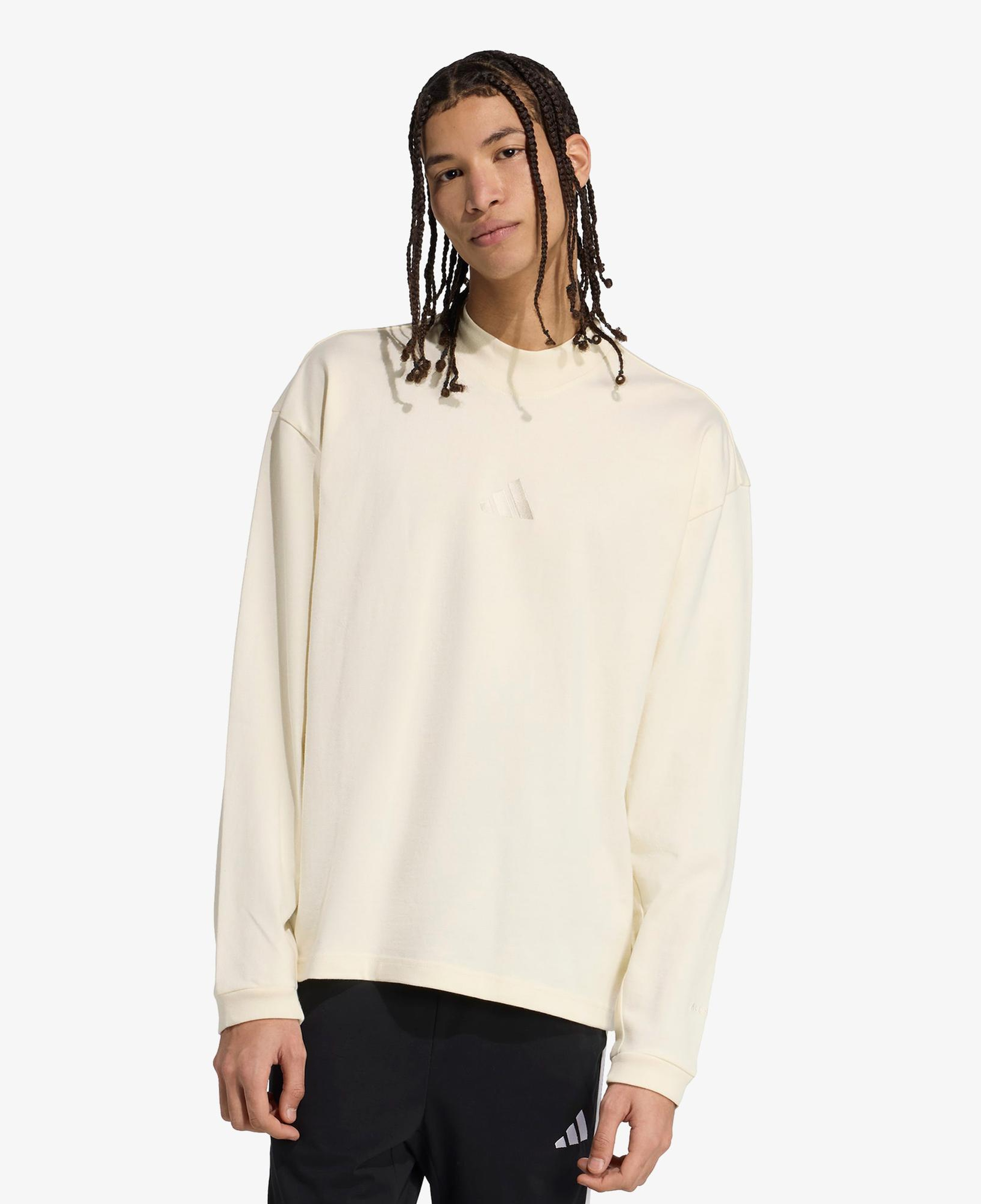 adidas All Szn Luxe Turtleneck Long Sleeve Erkek Beyaz Sweatshirt