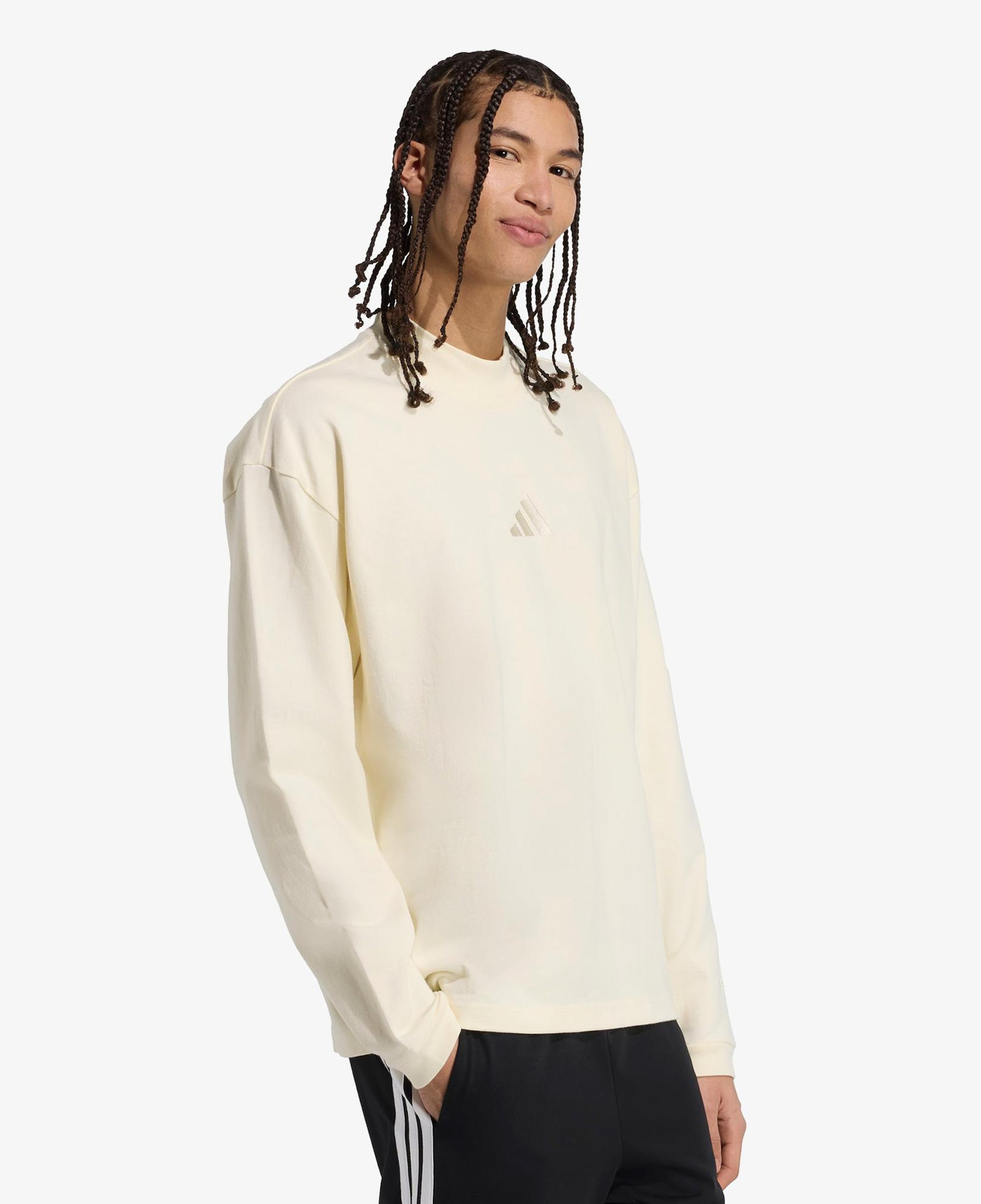 adidas All Szn Luxe Turtleneck Long Sleeve Erkek Beyaz Sweatshirt