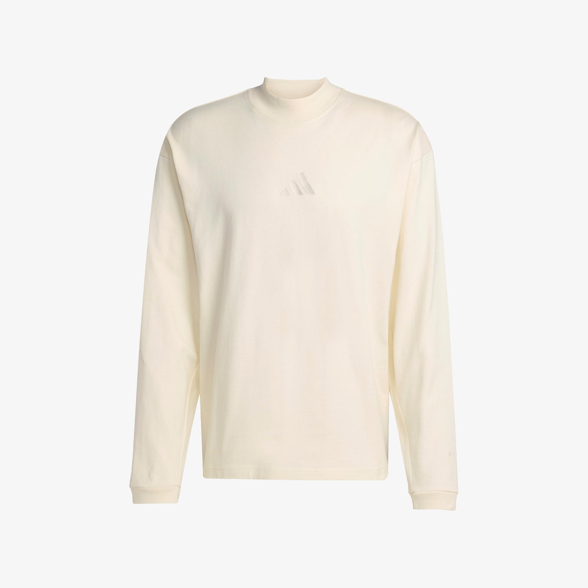 adidas All Szn Luxe Turtleneck Long Sleeve Erkek Beyaz Sweatshirt