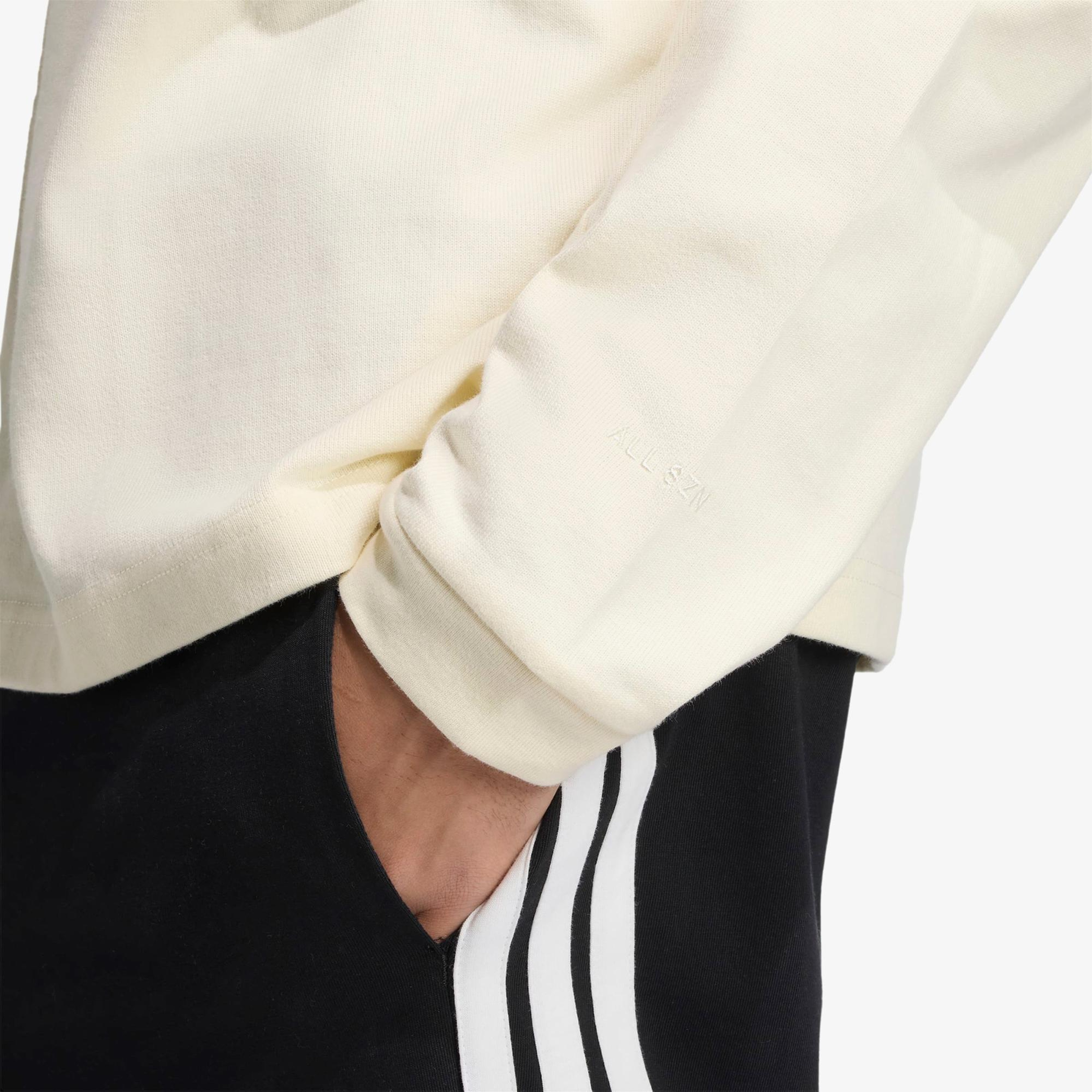 adidas All Szn Luxe Turtleneck Long Sleeve Erkek Beyaz Sweatshirt