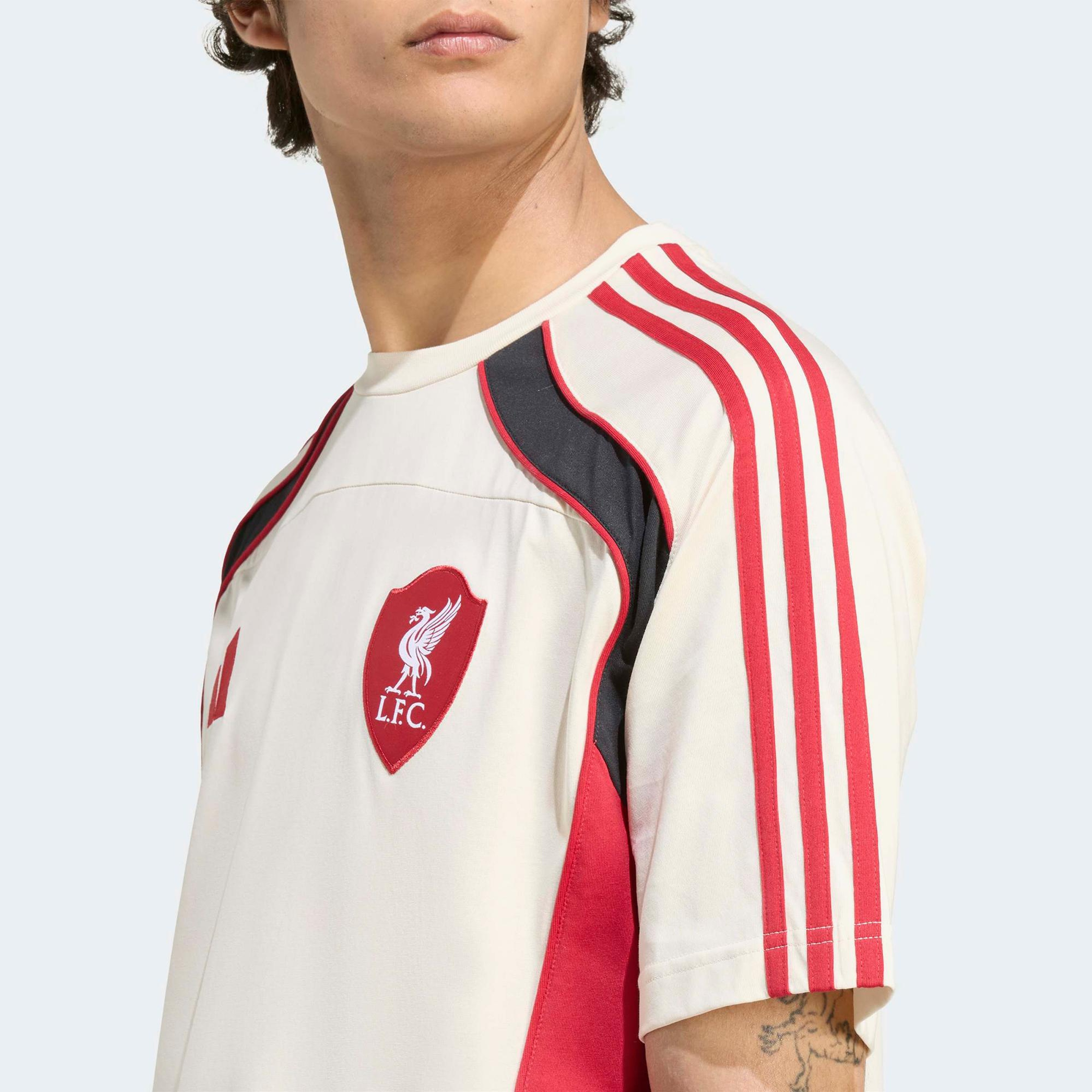 adidas Liverpool Fc Ubp Erkek Beyaz Futbol T-Shirt