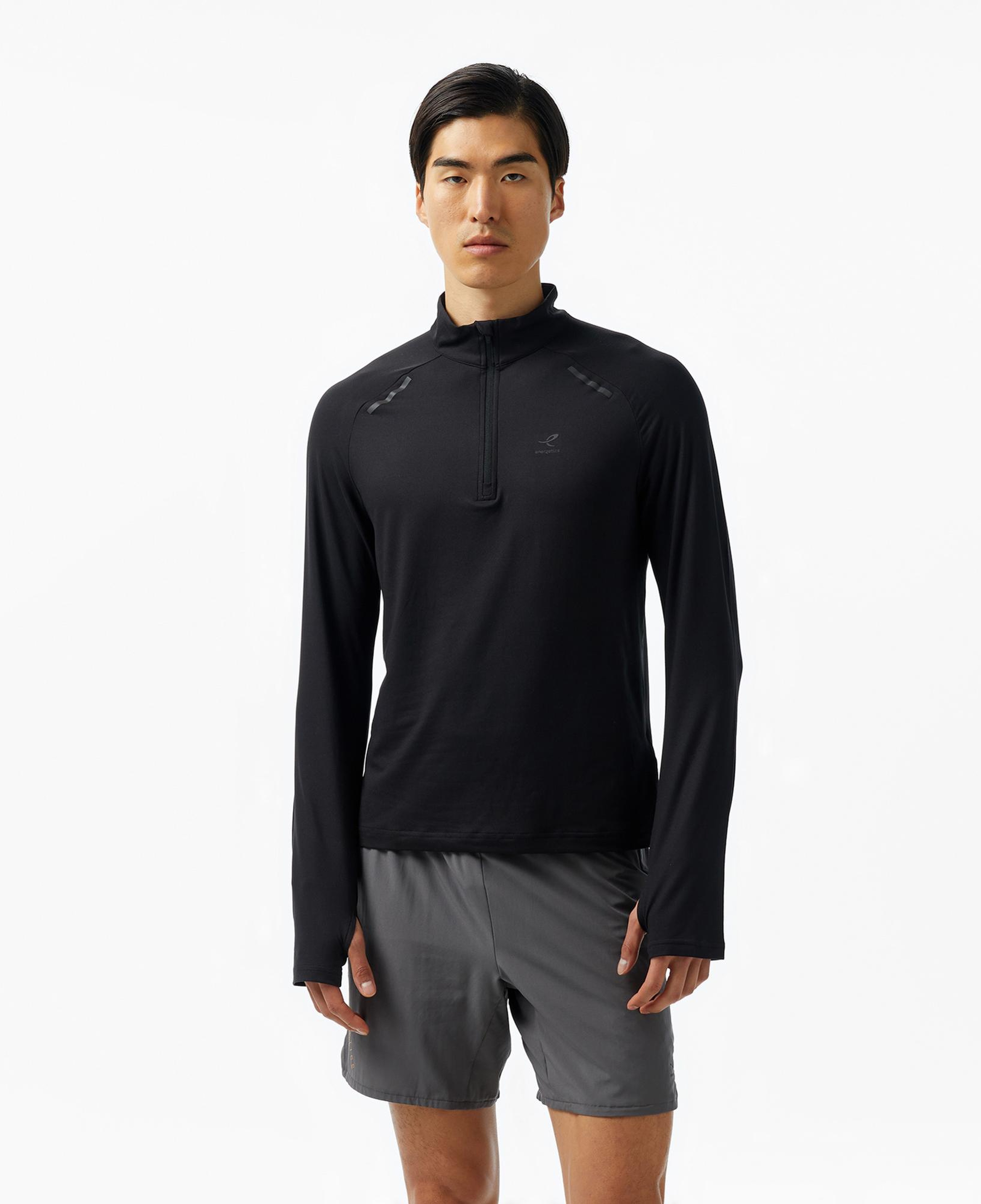 Energetics Cusco IV Erkek Siyah Koşu Sweatshirt