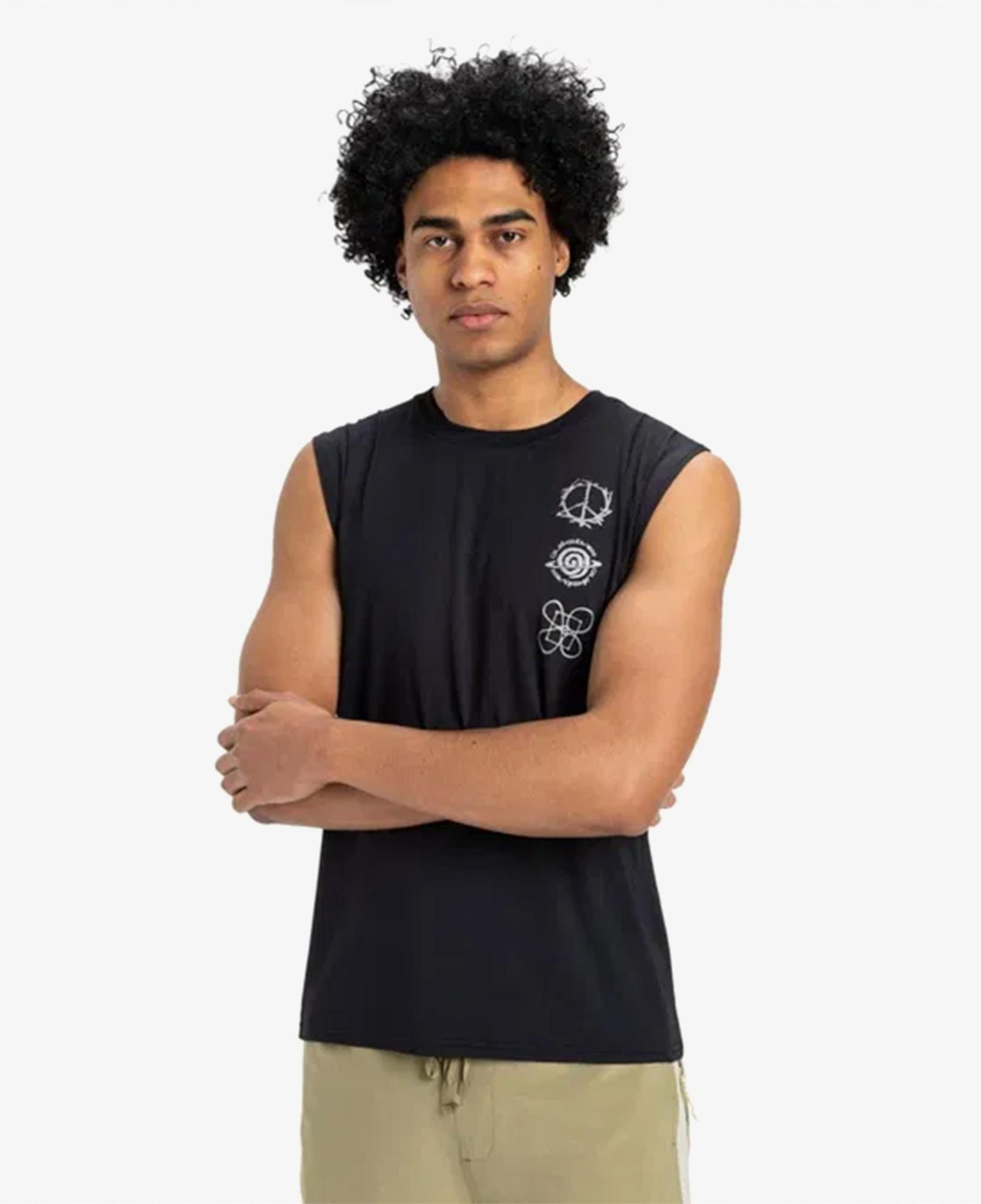 Quiksilver Lap Time Muscle Erkek Siyah Atlet