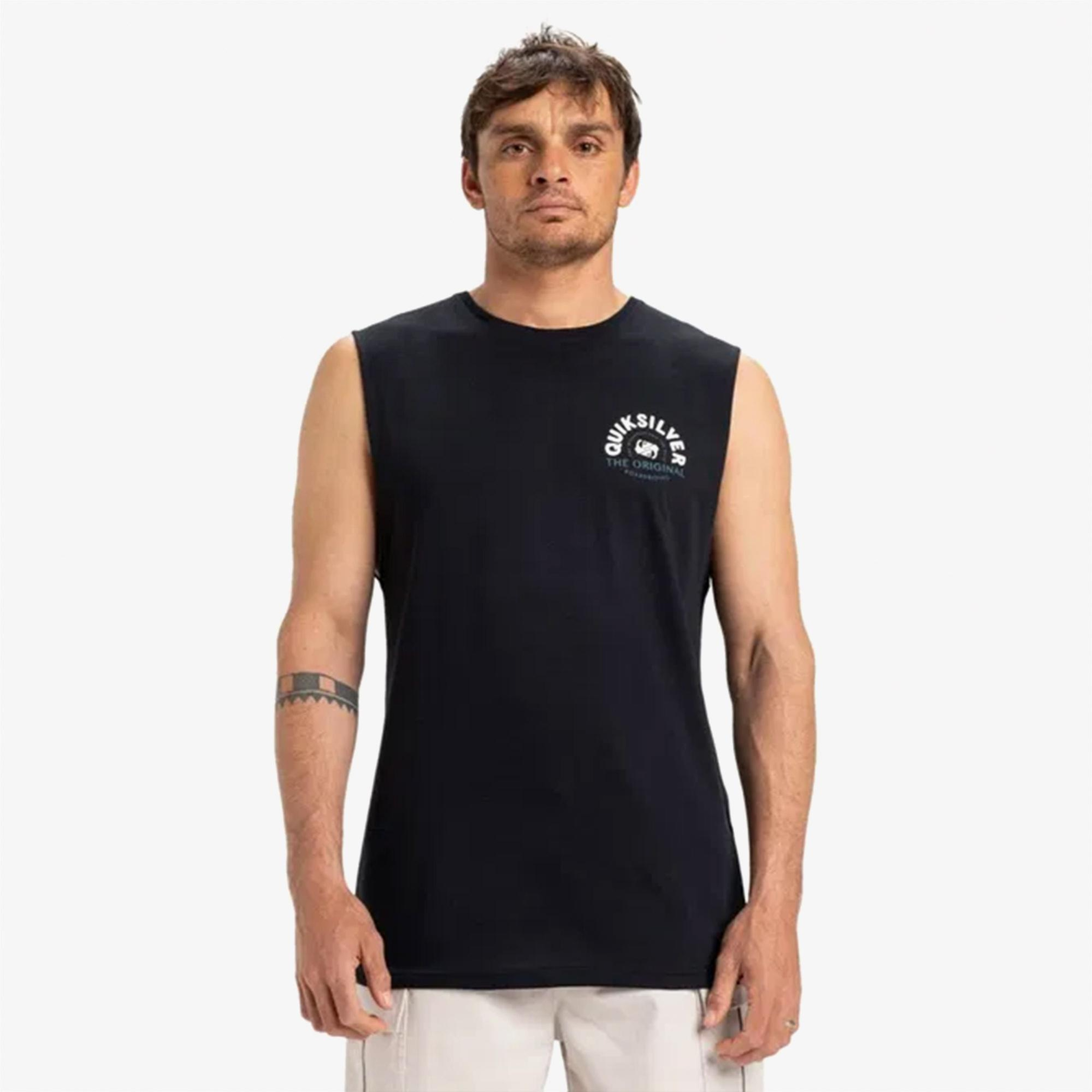 Quiksilver Ev Summer Road Muscle Erkek Siyah T-Shirt