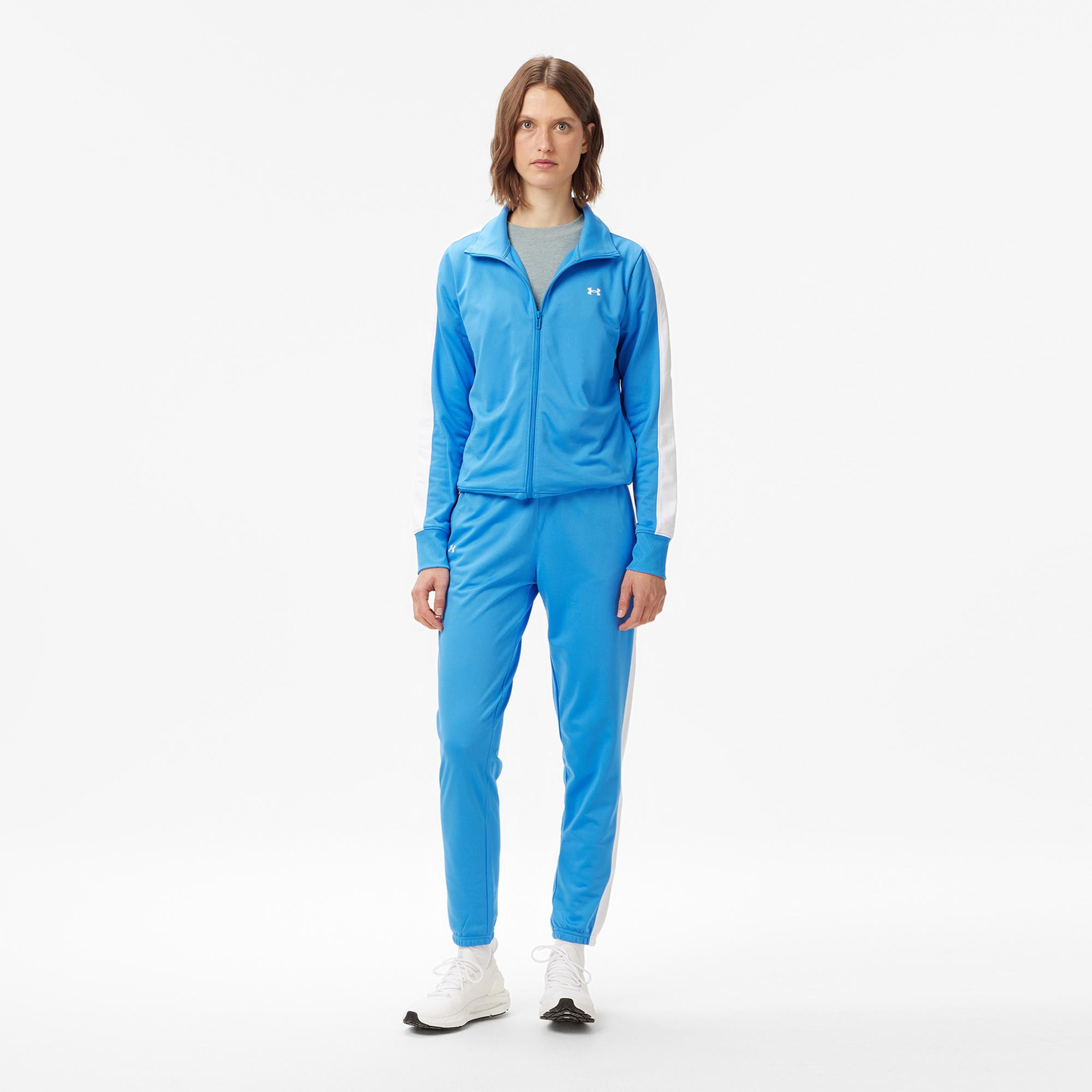 Under Armour Tricot Tracksuit Kadın Mavi Eşofman Takımı