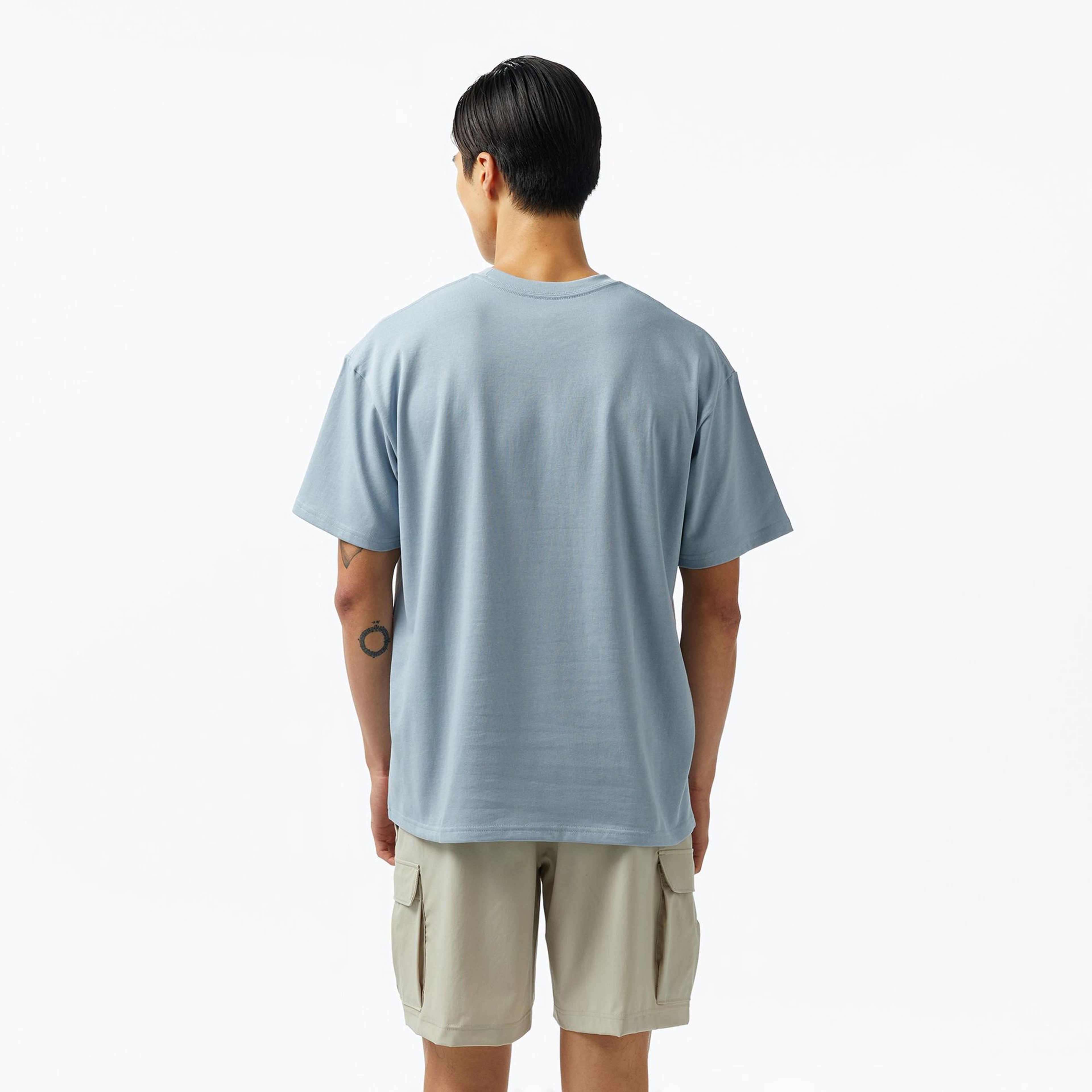 Under Armour Heavyweight Varsity Oversize Erkek Mavi T-Shirt