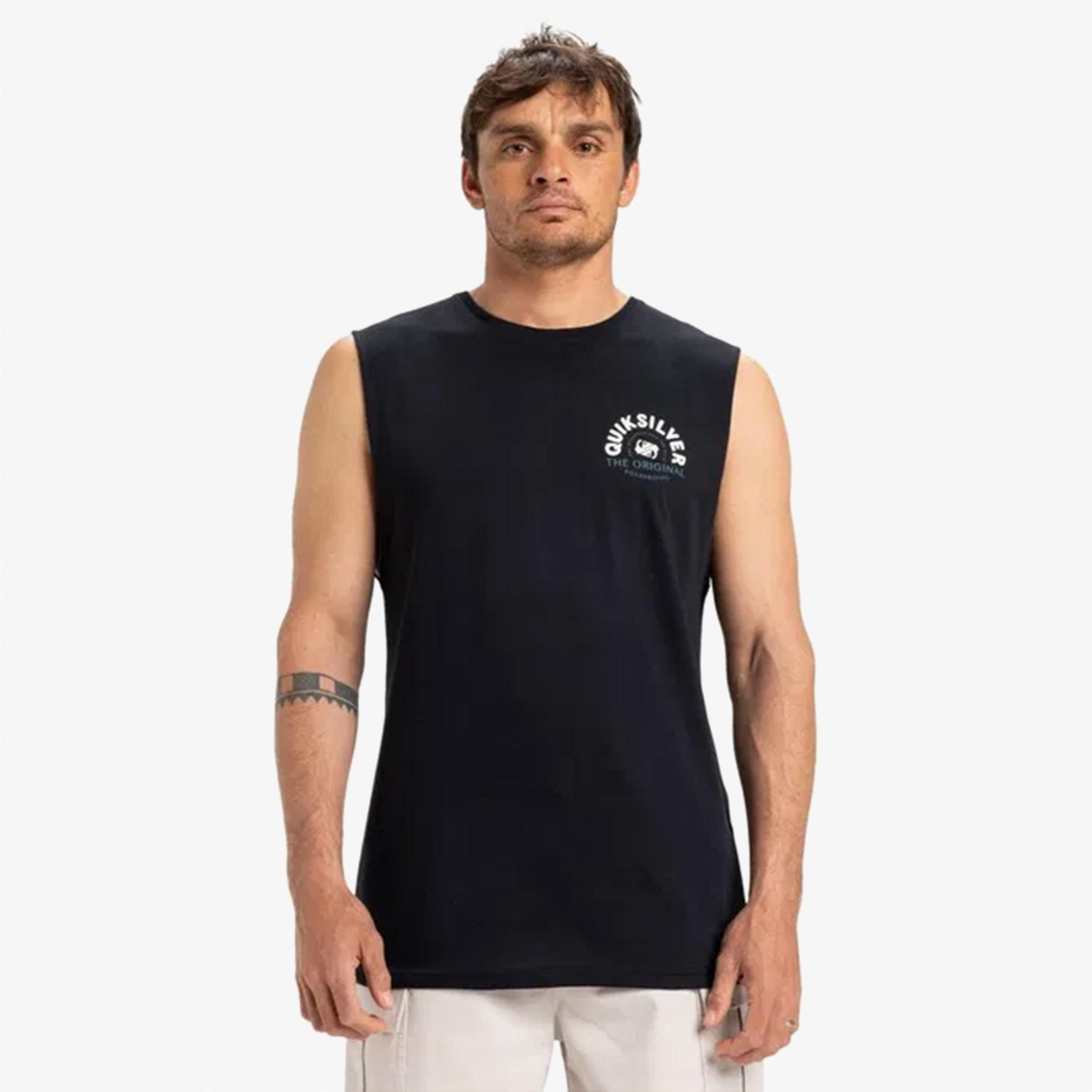 Quiksilver Ev Summer Road Muscle Erkek Siyah T-Shirt