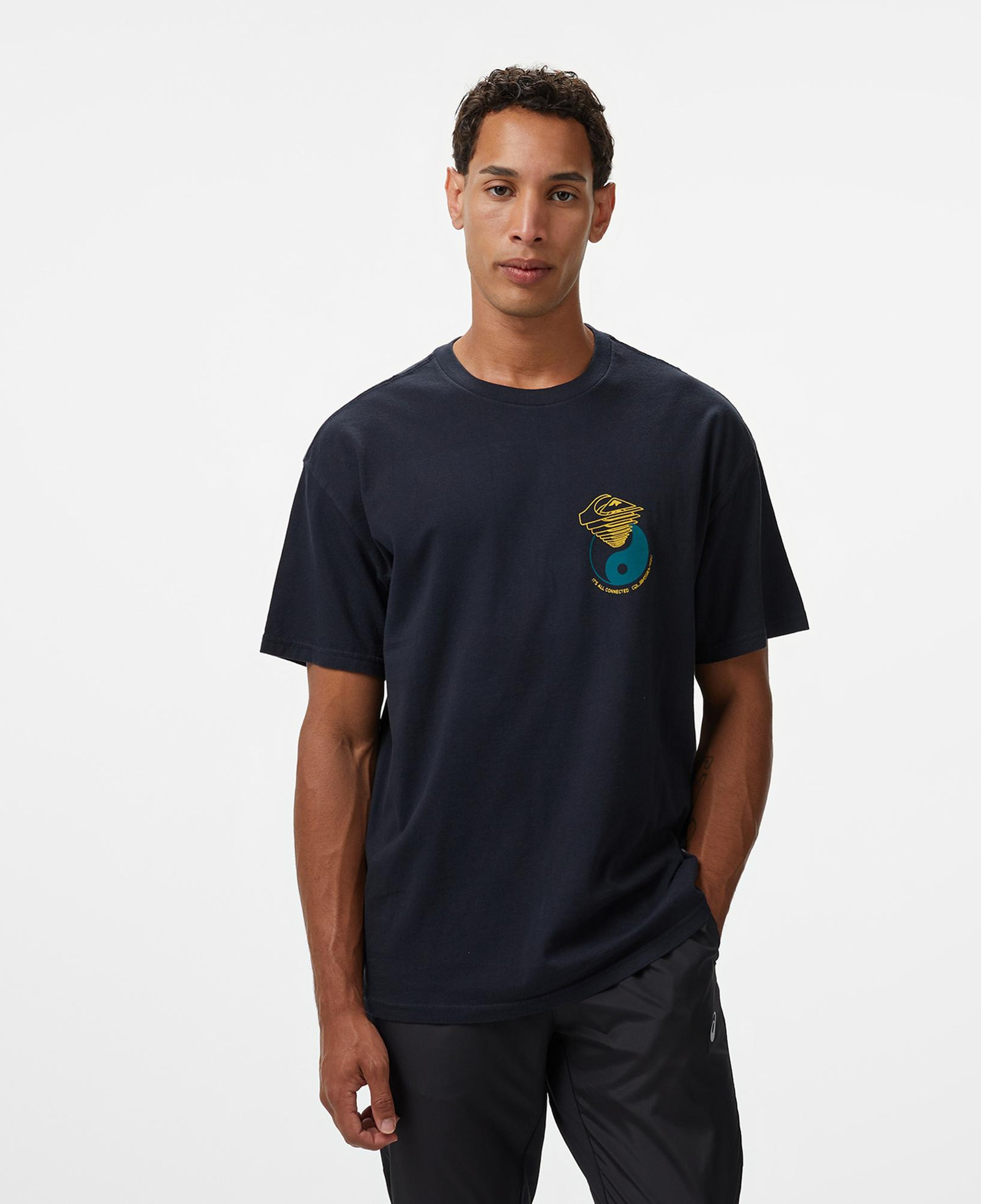 Quiksilver Hw Hypnotic Wave Ss Erkek Siyah T-Shirt